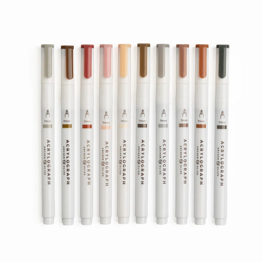 Quiet Corners Acrylograph Pens | Set of 10