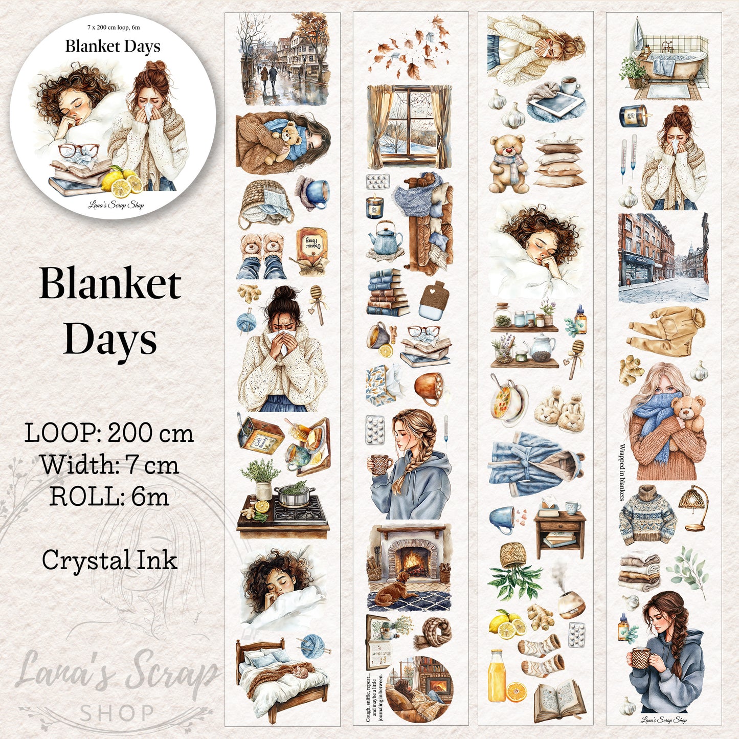 Blanket Days - PET Tape | Scrapbooking & Journaling