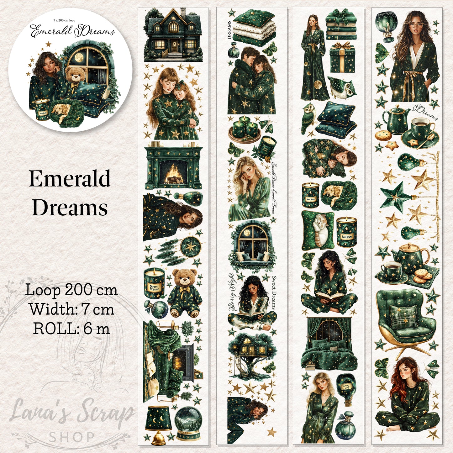 Emerald Dreams - PET Tape (CLEAR!)