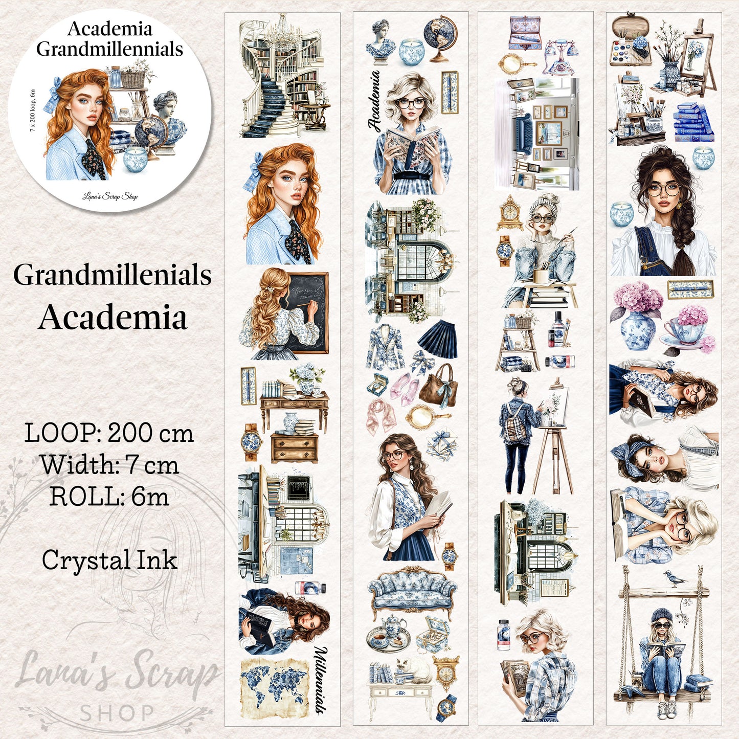 Grandmillennials Academia - PET Tape