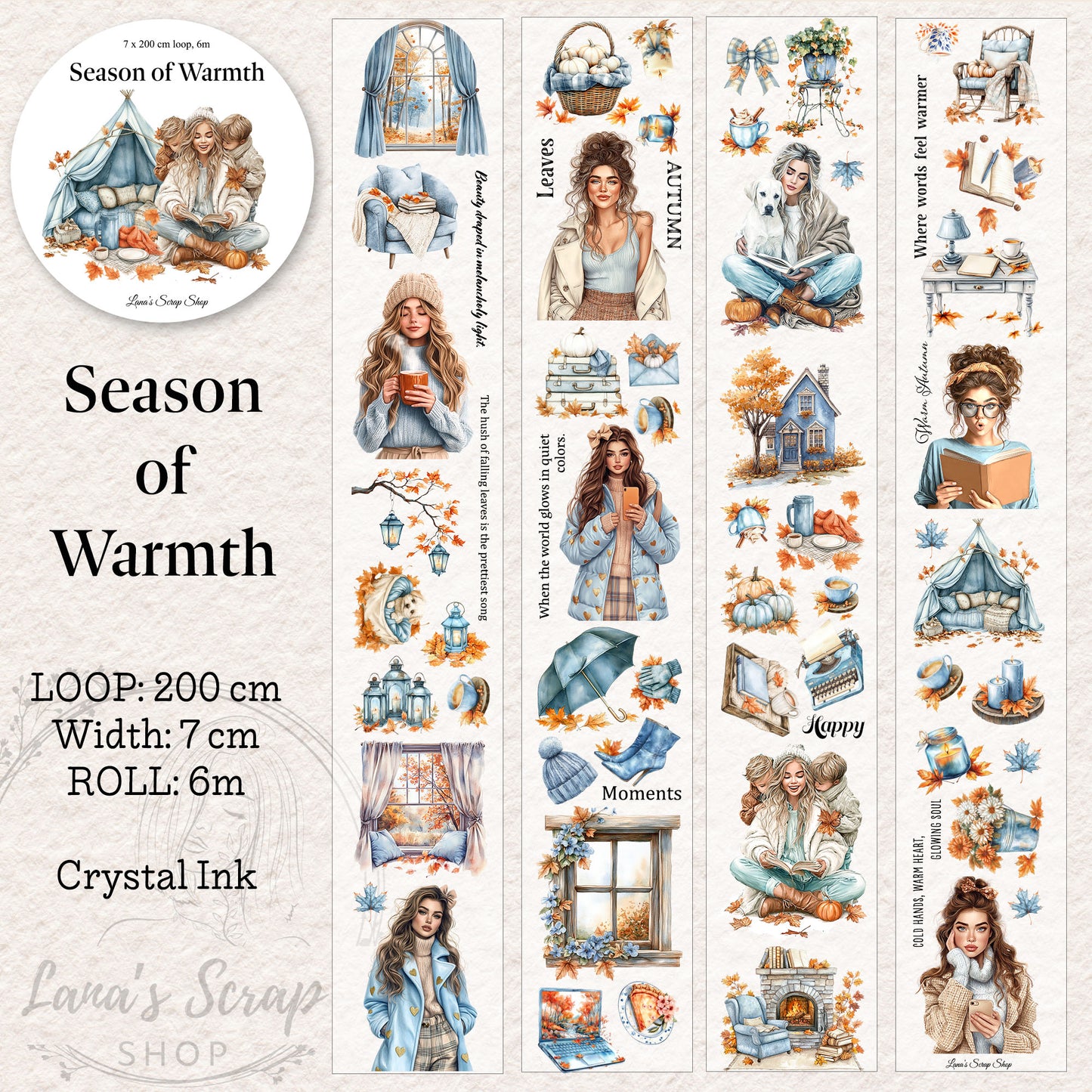 Season of Warmth - PET Tape | Scrapbooking & Journaling