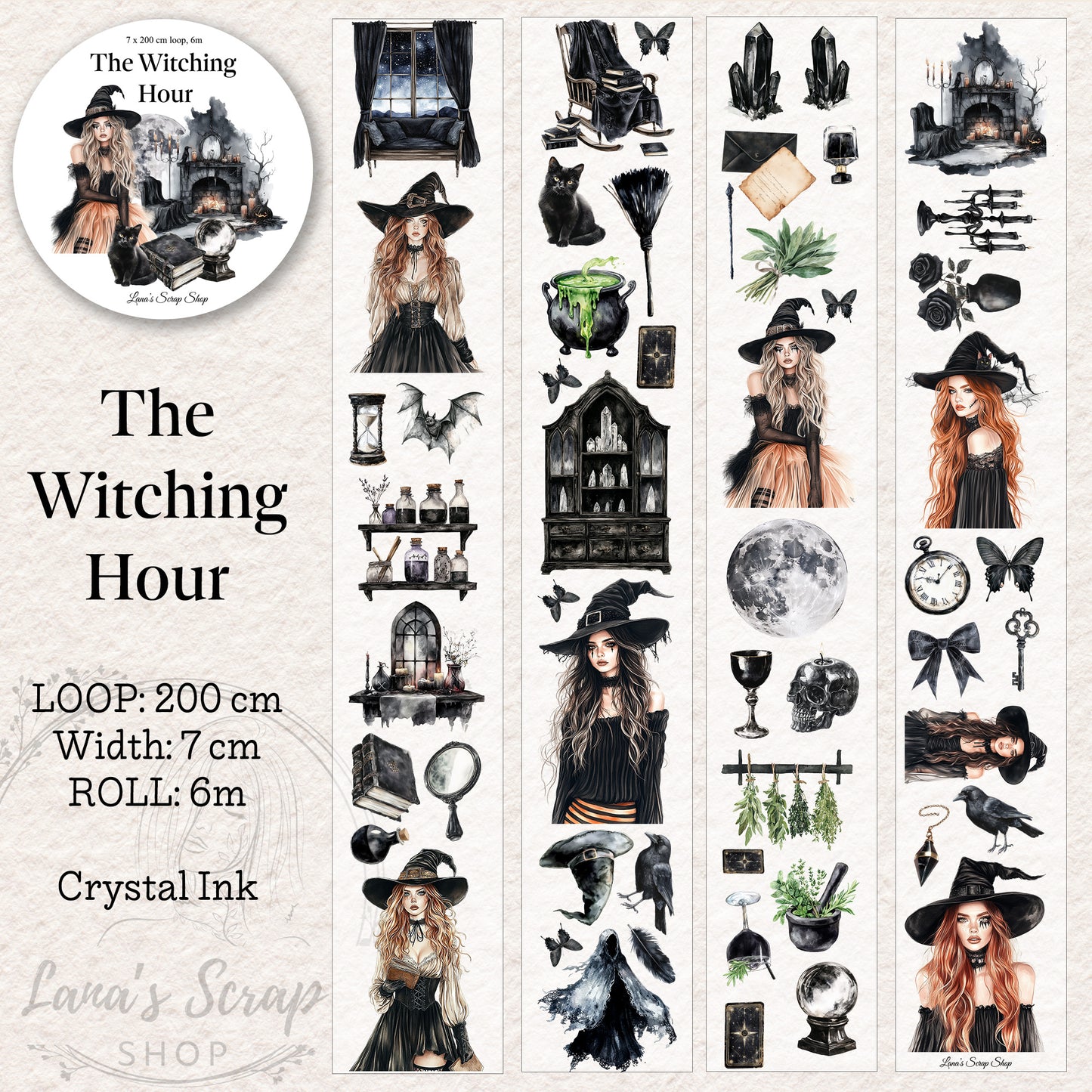 The Witching Hour - PET Tape | Scrapbooking & Journaling