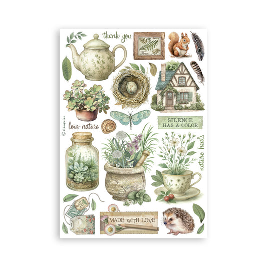 Washi pad 8 sheets A5 - Herbarium Silvae