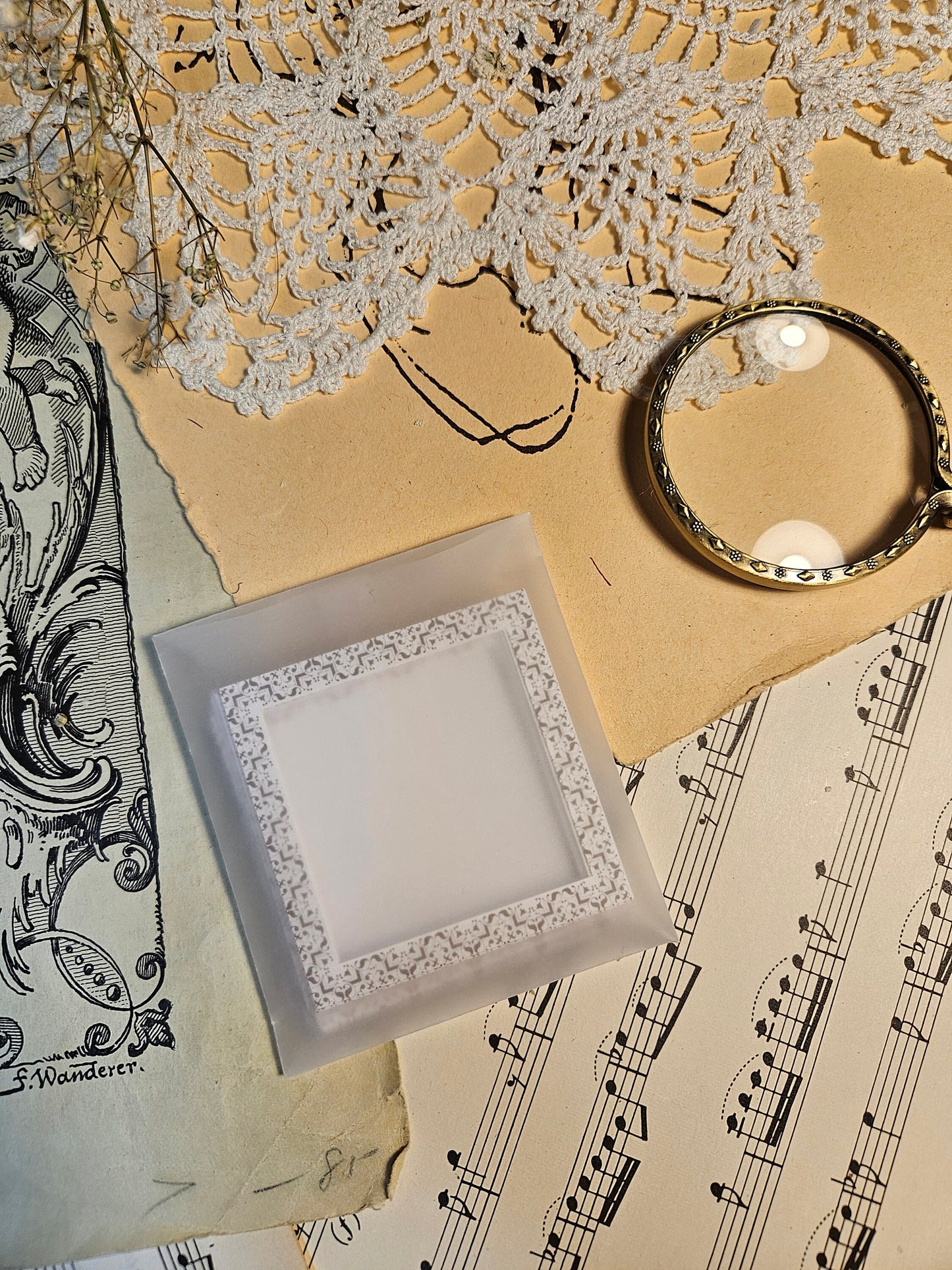 Beige Frames Cut Outs Set of 24 pcs