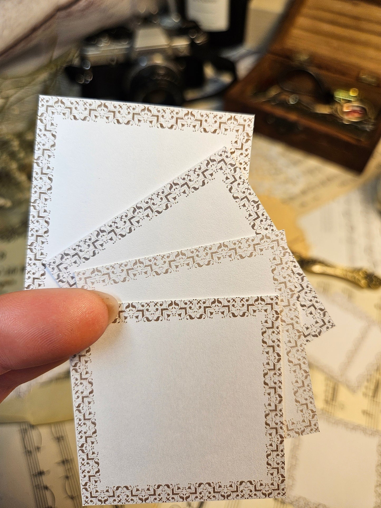 Beige Frames Cut Outs Set of 24 pcs