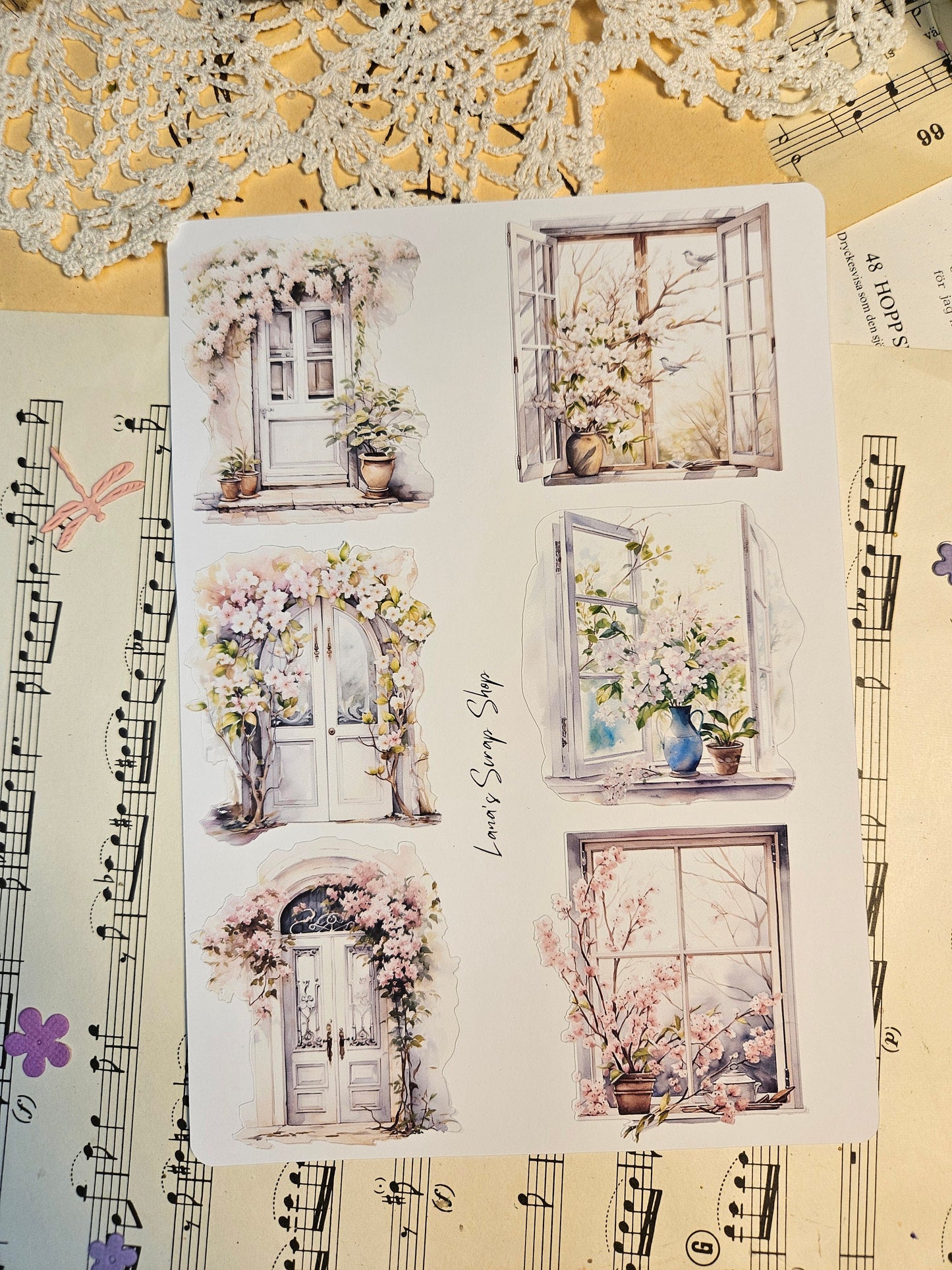 Sping in the City, Stickers Sheet
