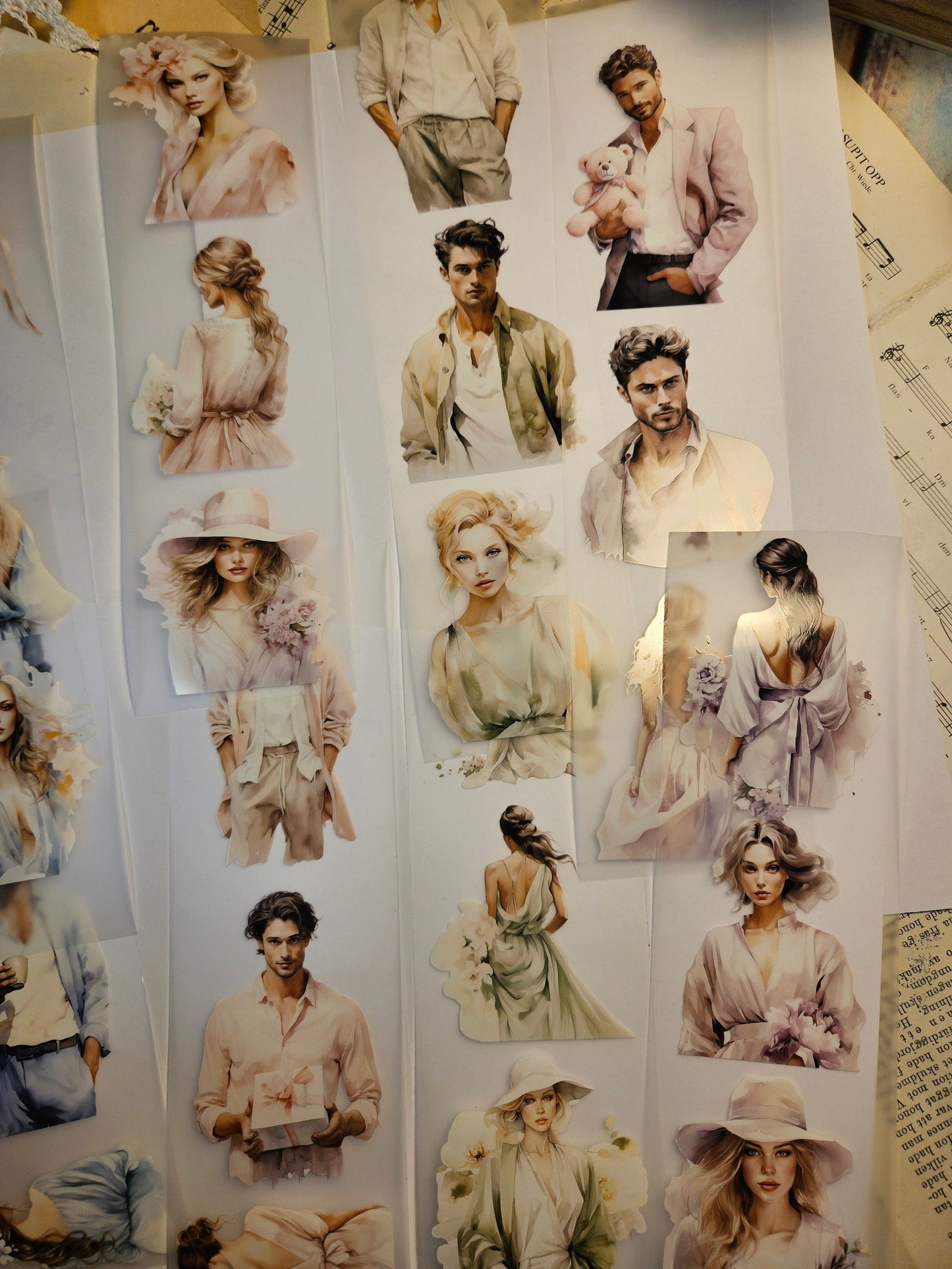 MY PET TAPE Aesthetic Serie: People, 200 x7 cm, Loop | Scrapbooking Card Making Art Journaling Paper Craft Junk Journal