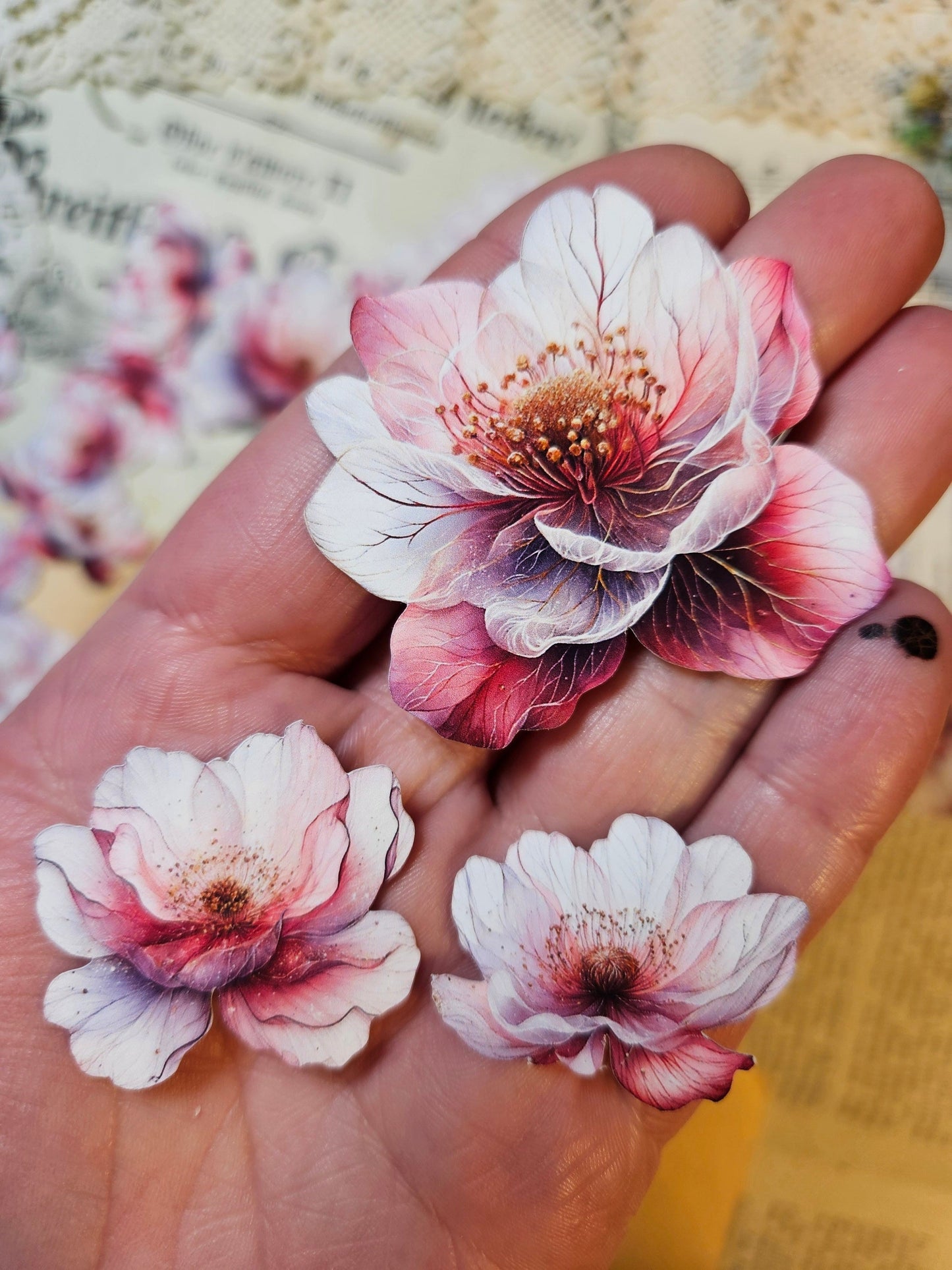 Big Flowers Cut Outs Pack of 54 stickers