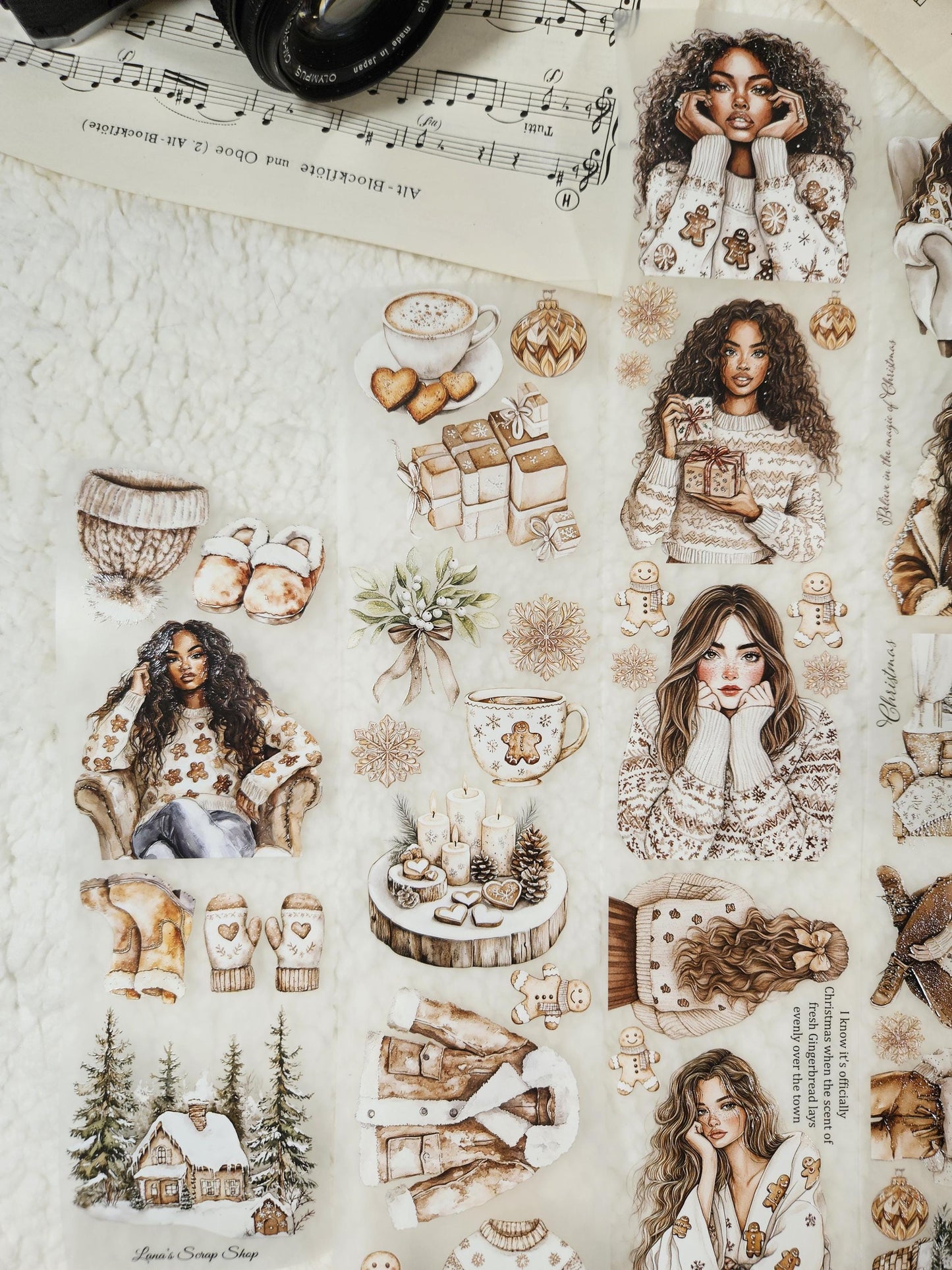 Gingerbread Christmas, Crystal Ink, PET TAPE, 7x200
