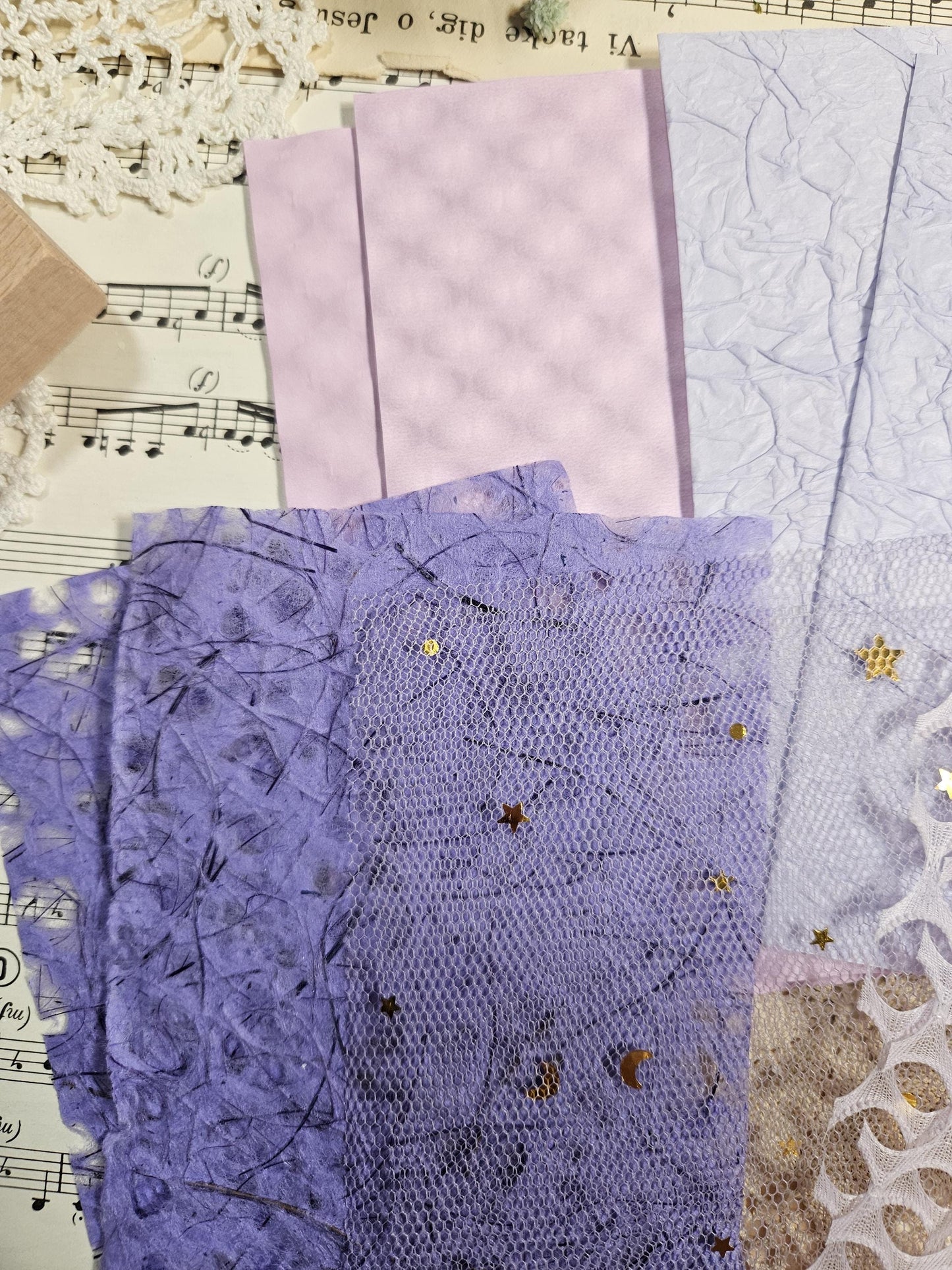 Pink & Purple Paper Sets of 12 pcs A6