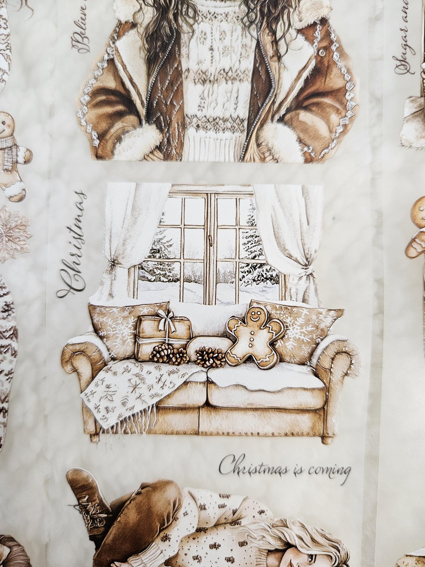 Gingerbread Christmas, Crystal Ink, PET TAPE, 7x200