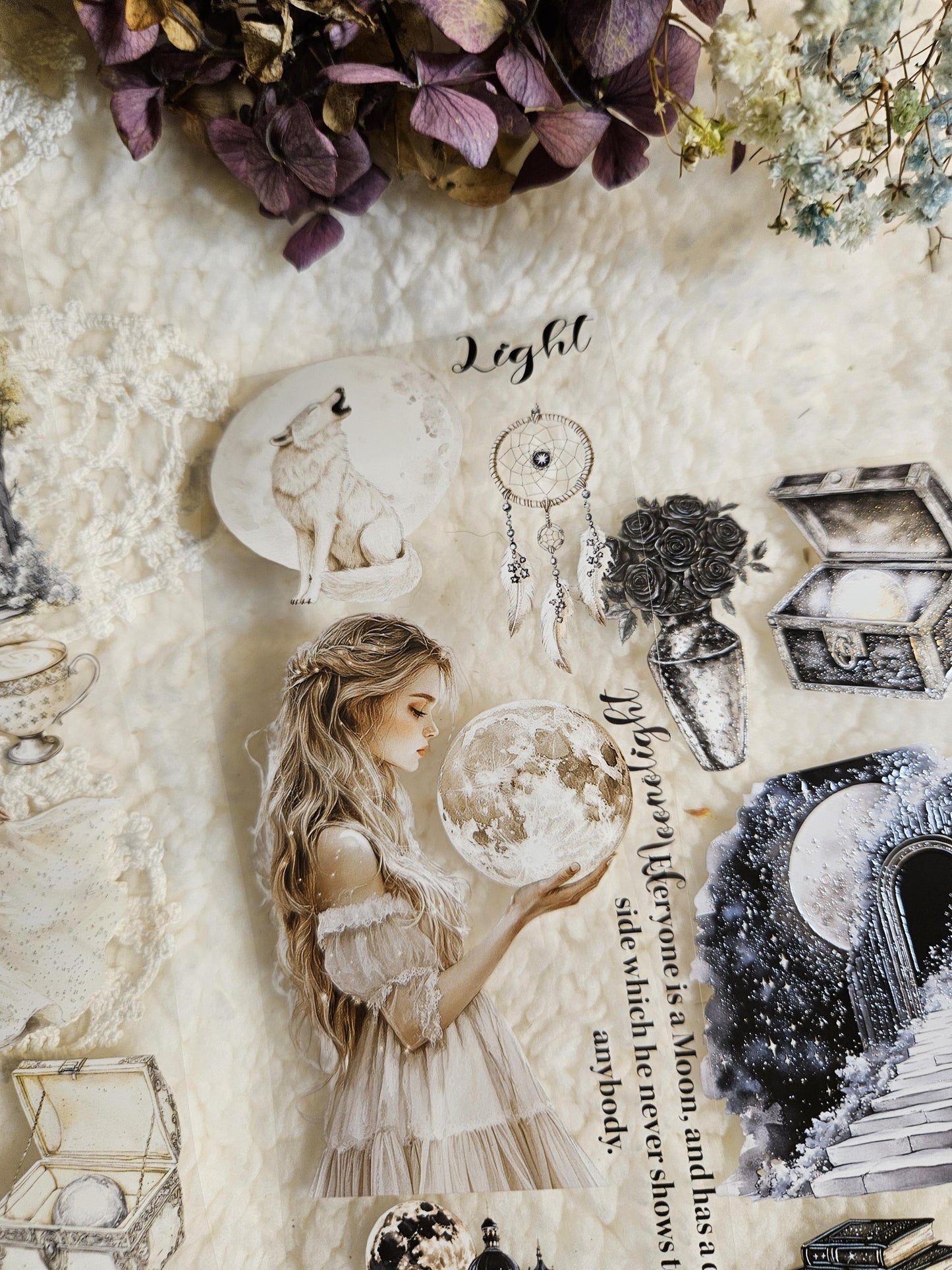 Light in Darkness, Crystal Ink, PET TAPE | • Scrapbooking • Card Making • Art Journaling • Paper Craft • Junk Journal