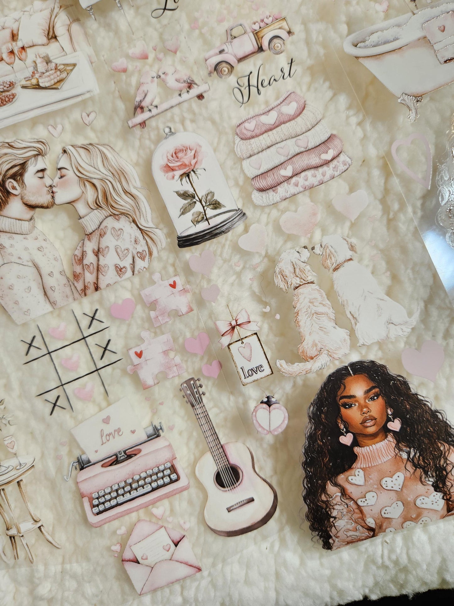 Be My Valentine, Crystal Ink, PET TAPE | Scrapbooking Card Making Art Journaling Paper Craft Junk Journal