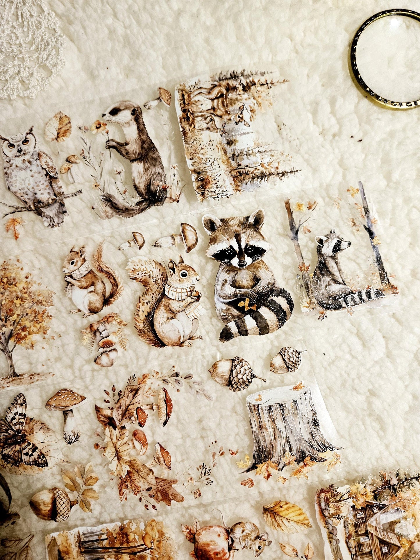 Autumn Woodland, PET TAPE, Crystal Ink, 7cm wide