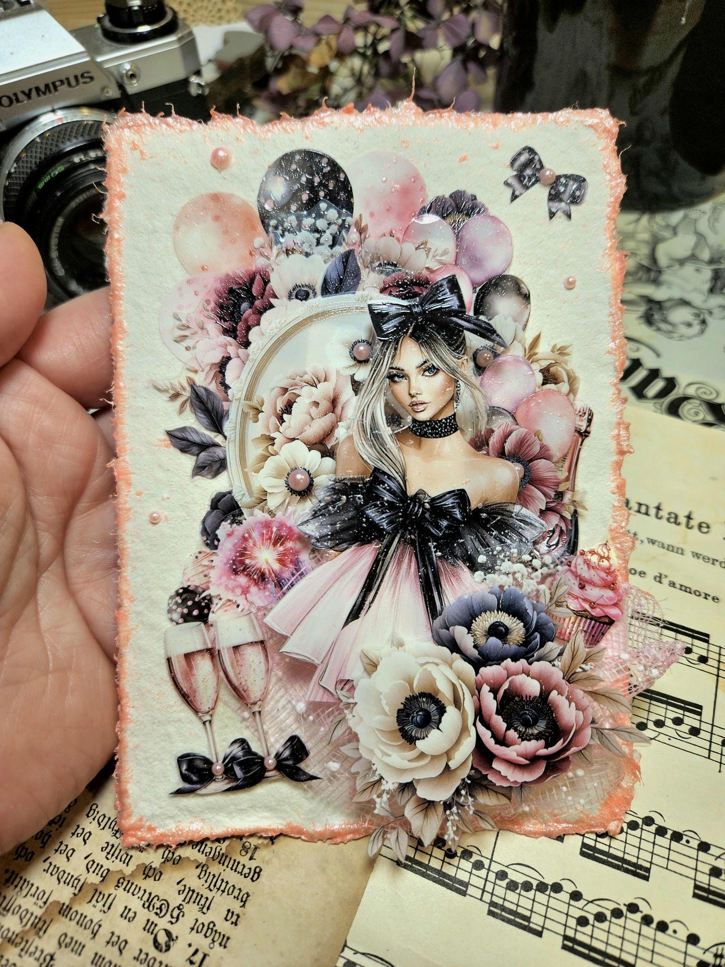 Happy Birthday, Crystal Ink, PET TAPE | Scrapbooking Card Making Art Journaling Paper Craft Junk Journal