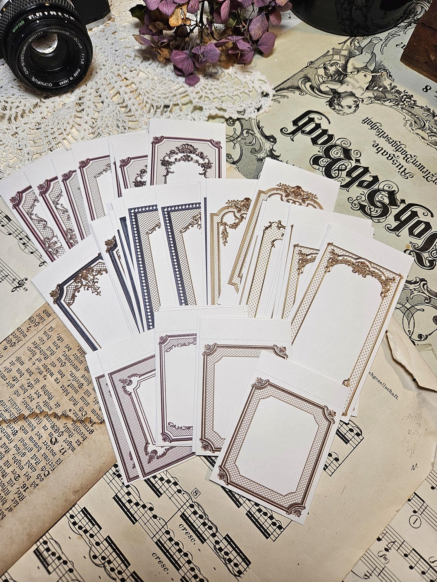 MEMO PAD Athena Series, 30 pcs. Memos, frames, borders.