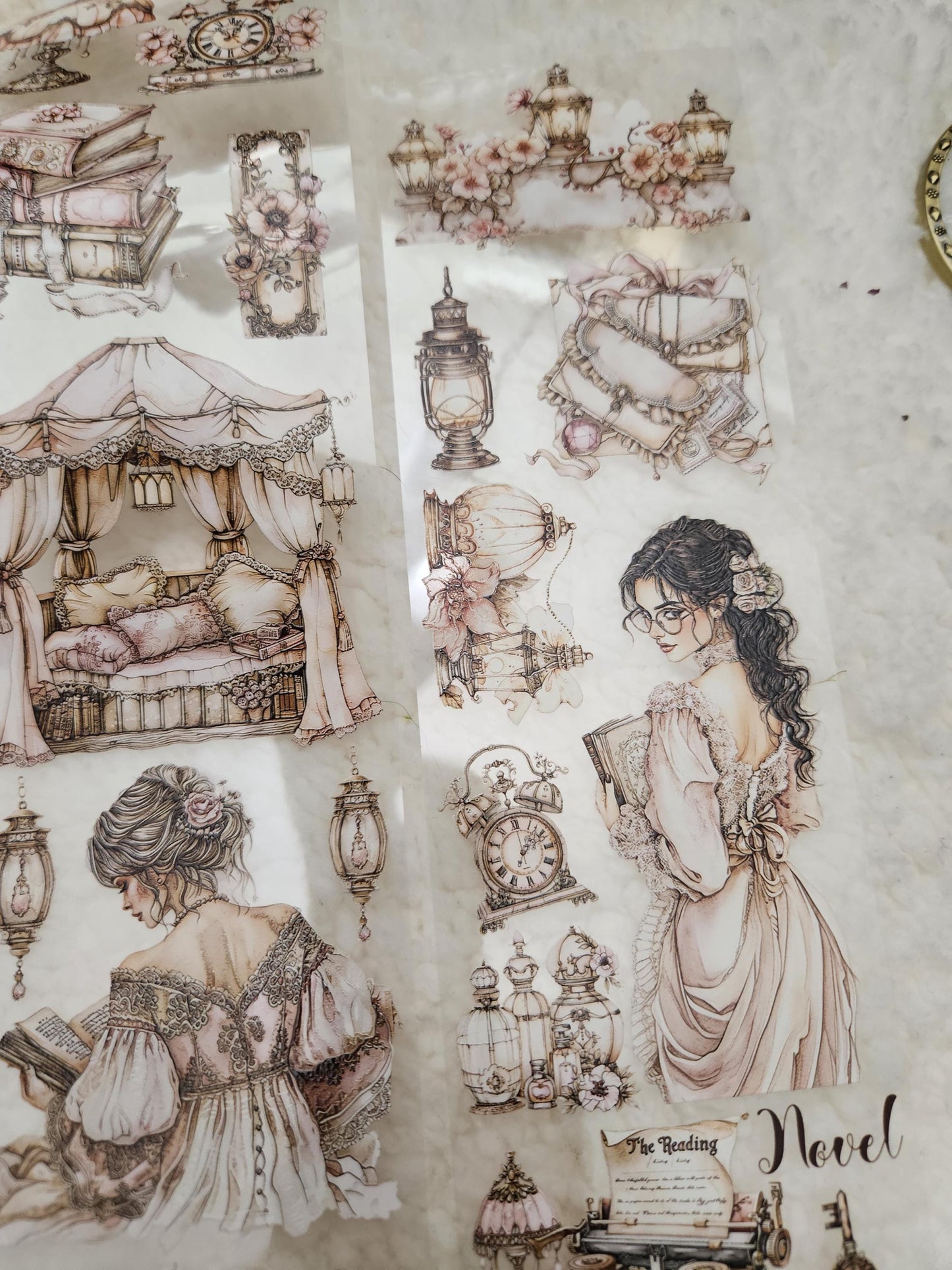 Bookish Romance, Pet Tape, Crystal Ink,7 cm | Scrapbooking Card Making Art Journaling Paper Craft Junk Journal