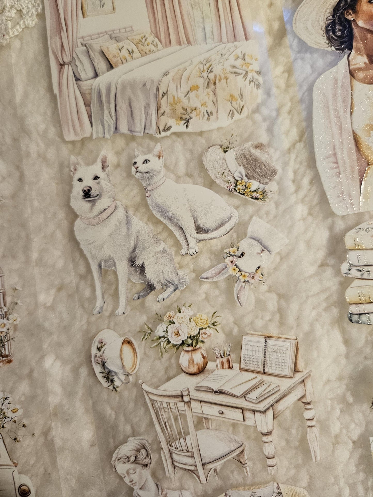 Spring Time, Crystal Ink, PET TAPE, 7 cm wide | Scrapbooking Card Making Art Journaling Paper Craft Junk Journal