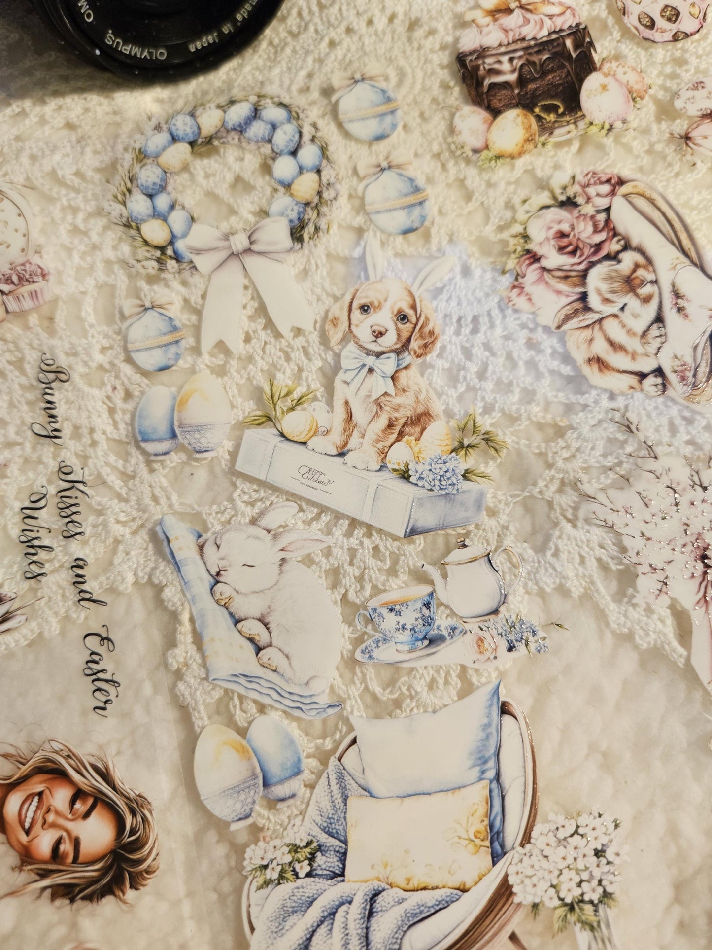 Easter, Crystal Ink, PET TAPE, 7 cm wide | Scrapbooking Card Making Art Journaling Paper Craft Junk Journal