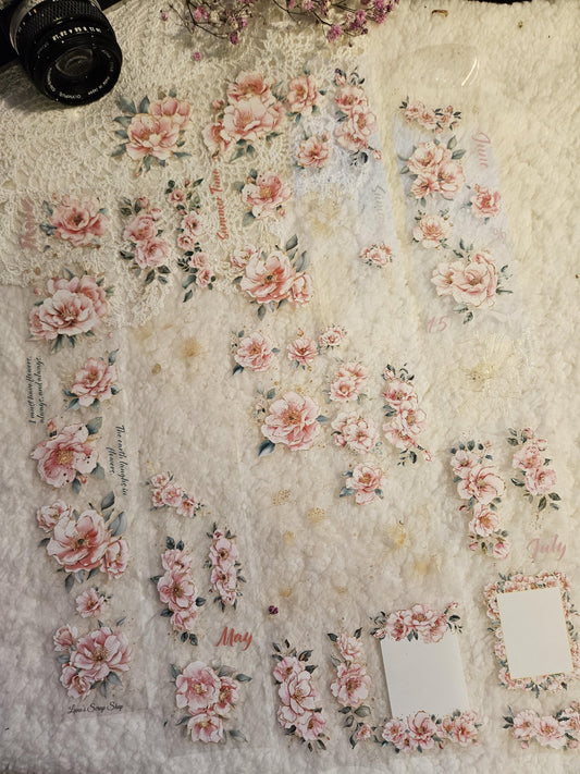 Defected Wild Rose Sparkle, Crystal Ink, PET TAPE, 6 cm wide | Scrapbooking Card Making Art Journaling Paper Craft Junk Journal