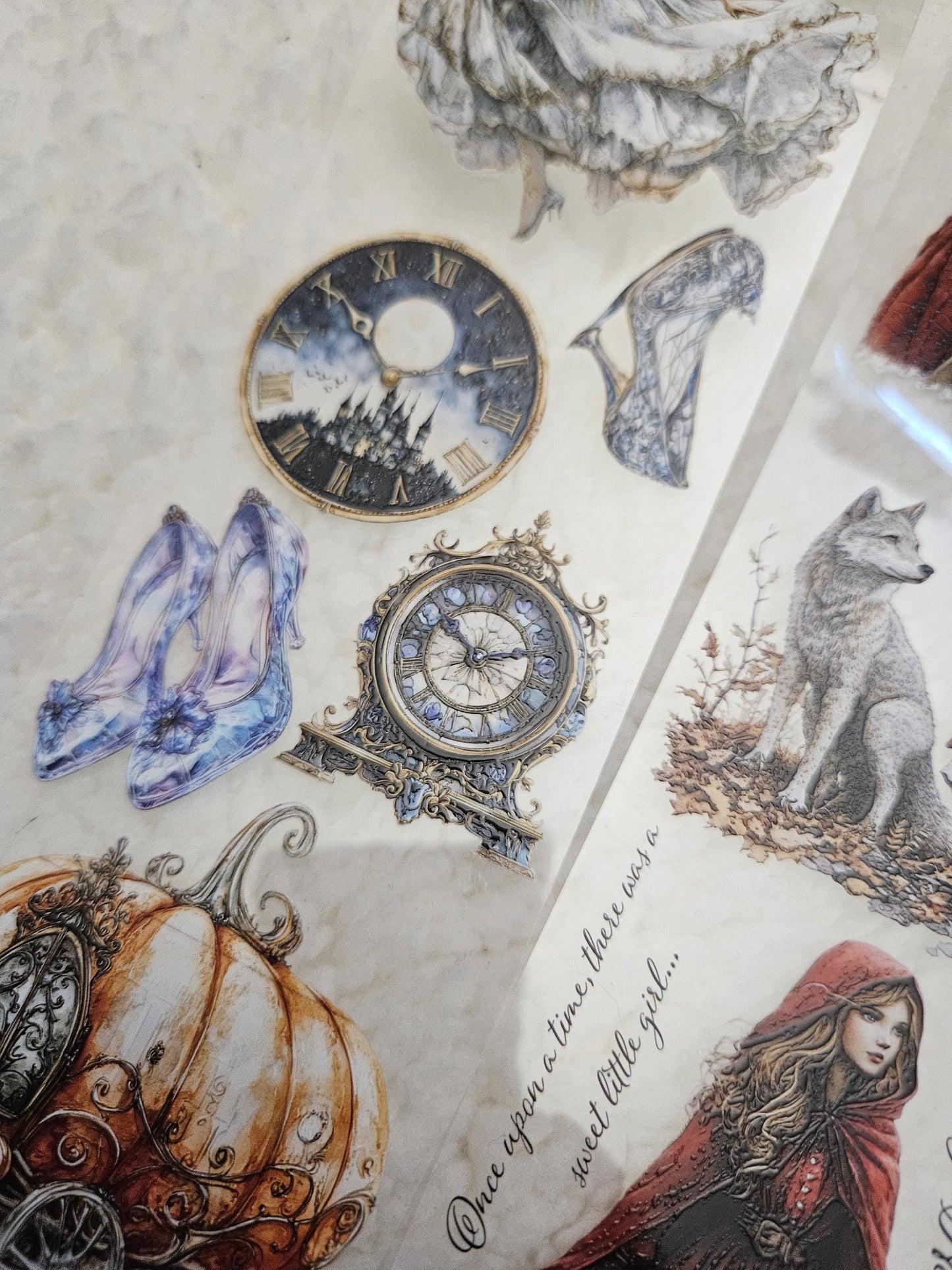 Once Upon a Time, PET TAPE, Crystal Ink, 7cm| Scrapbooking Card Making Art Journaling Paper Craft Bullet Journal