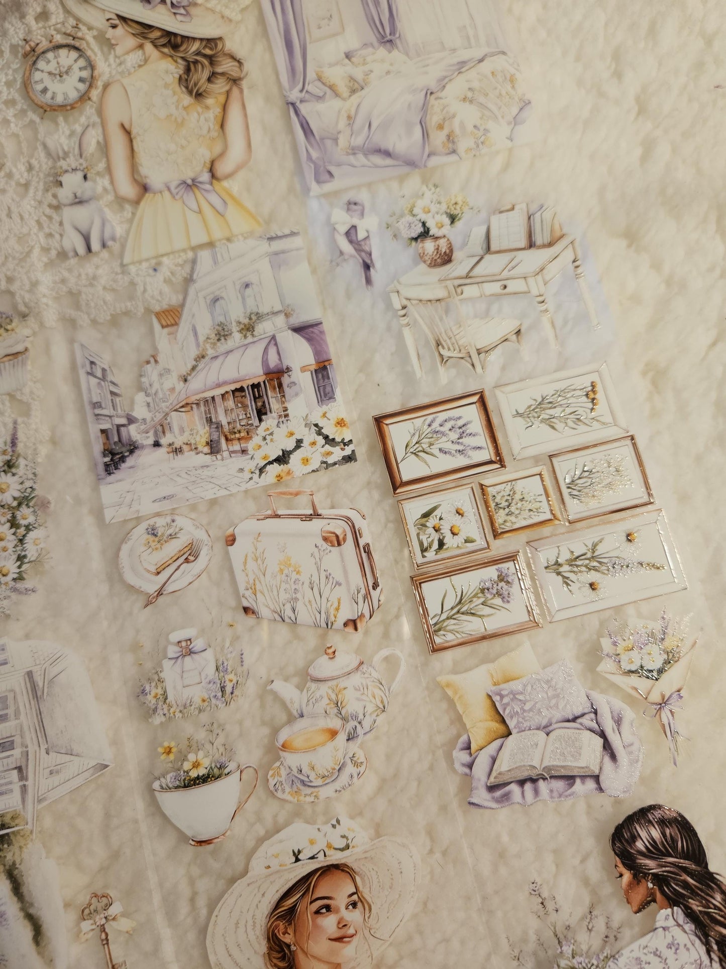 Spring in Cottage, Crystal Ink, PET TAPE, 7 cm wide | Scrapbooking Card Making Art Journaling Paper Craft Junk Journal