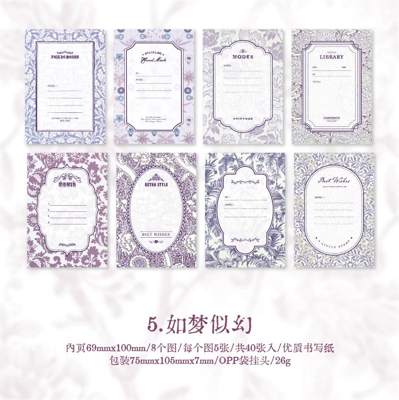 Memo Pad “Modes” 40 sheets - Scrapbooking & Journaling