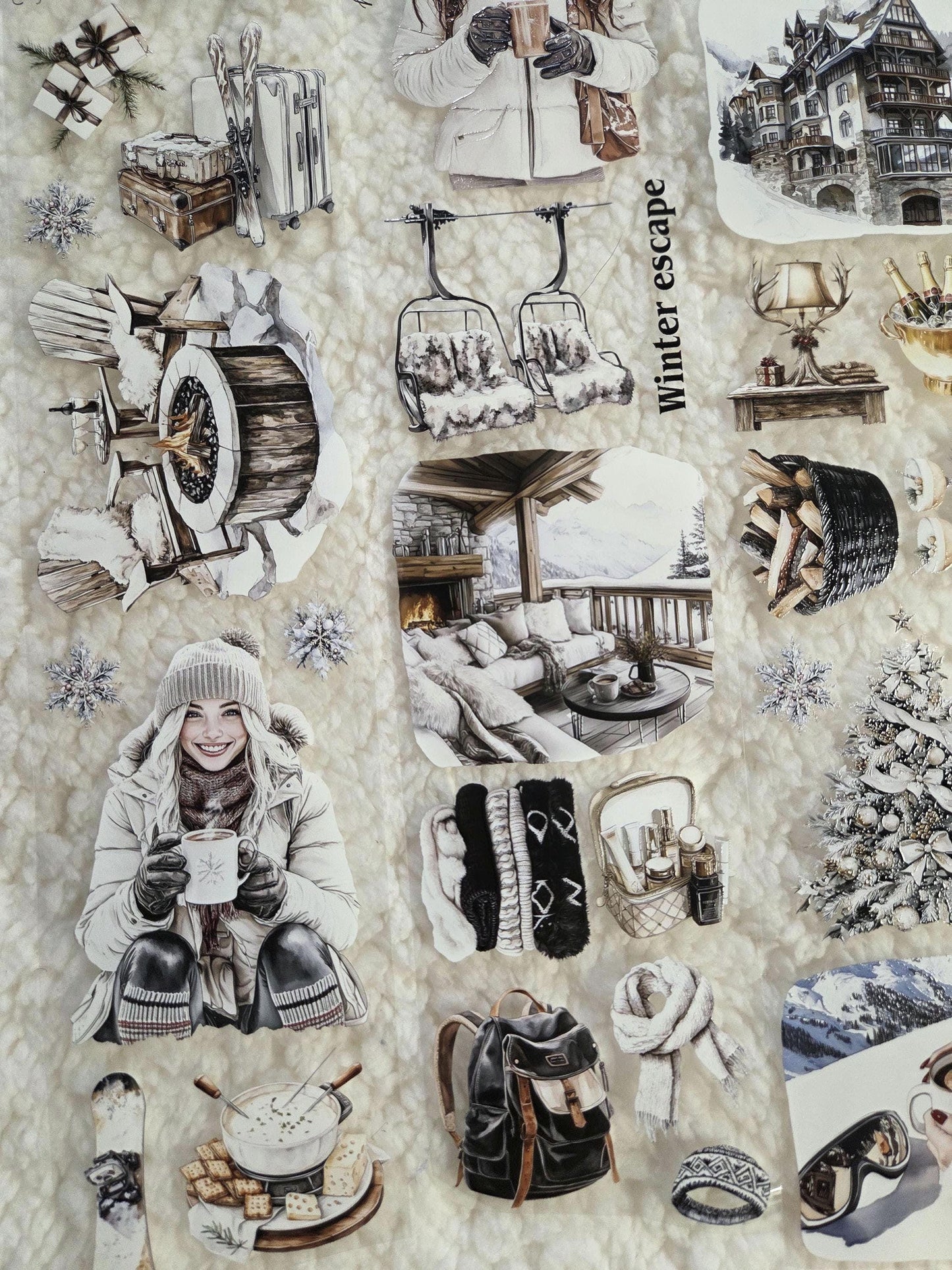 Ski Lodge Memories - PET Tape | Scrapbooking & Journaling Supplies