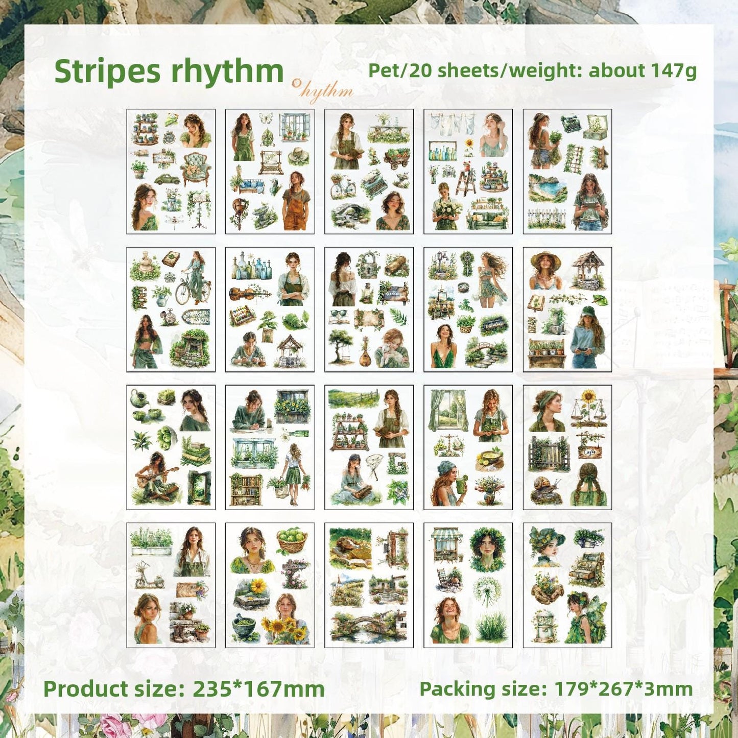 Sticker BOOK: Four Seasons, 20 sheets