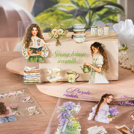 Sticker BOOK: Spring Colors, 20 sheets