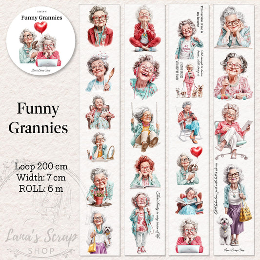 Funny Grannies - PET Tape | Scrapbooking & Journaling