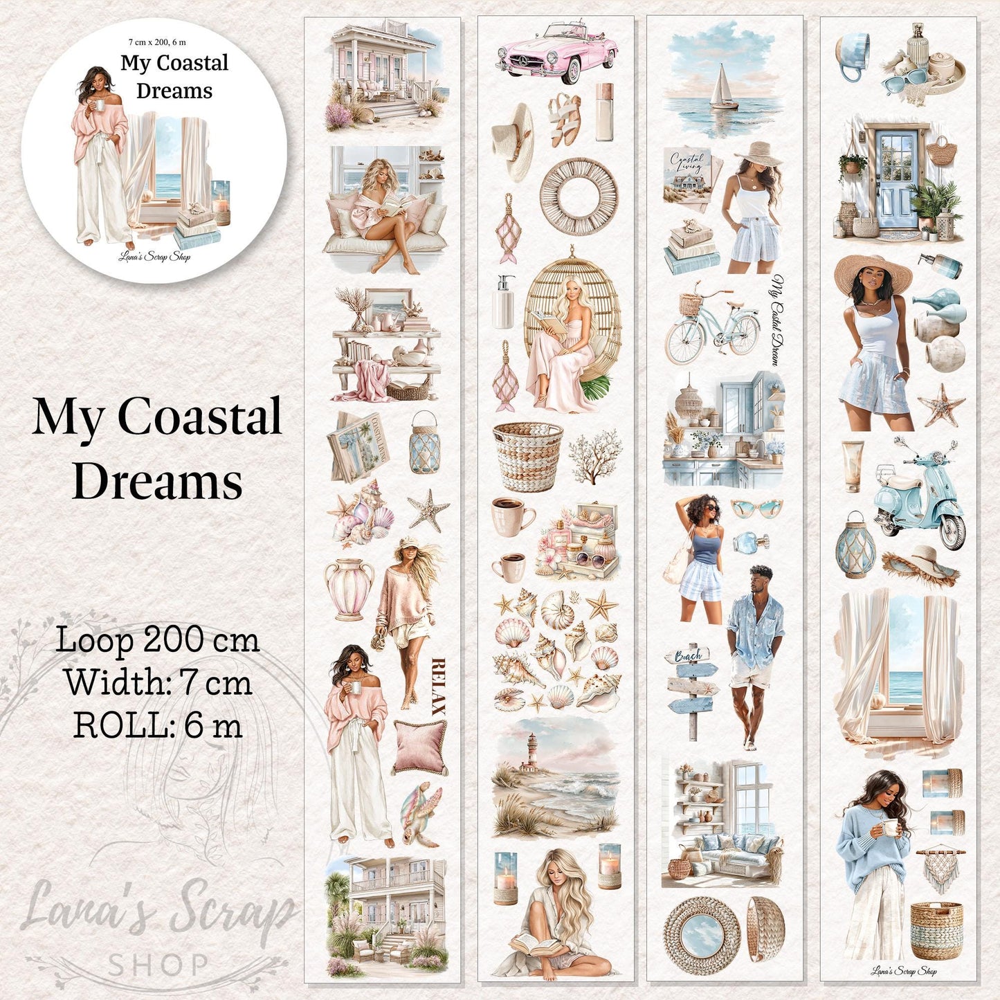 My Coastal Dreams - PET Tape | Scrapbooking & Journaling