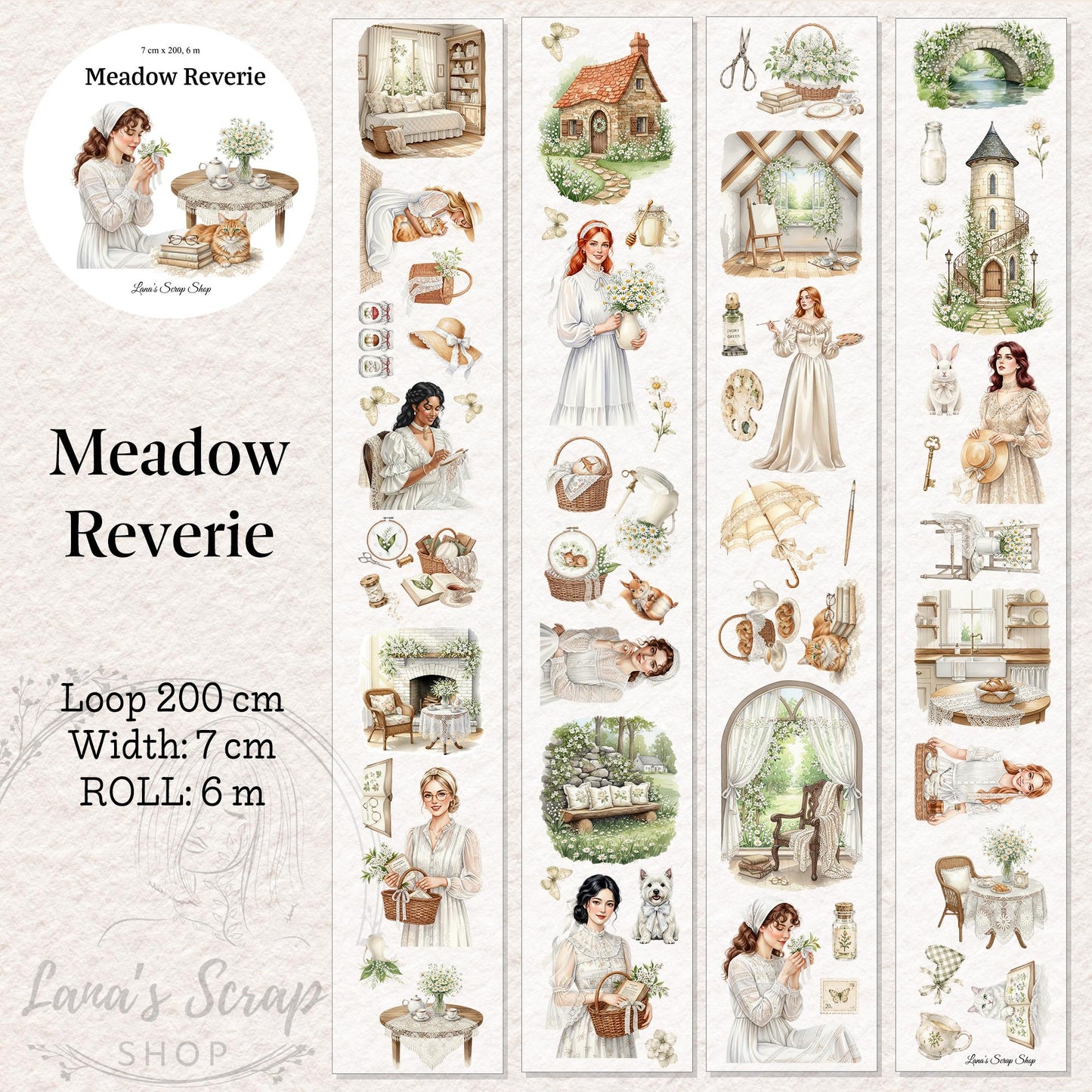 Meadow Reverie - PET Tape | Scrapbooking & Journaling