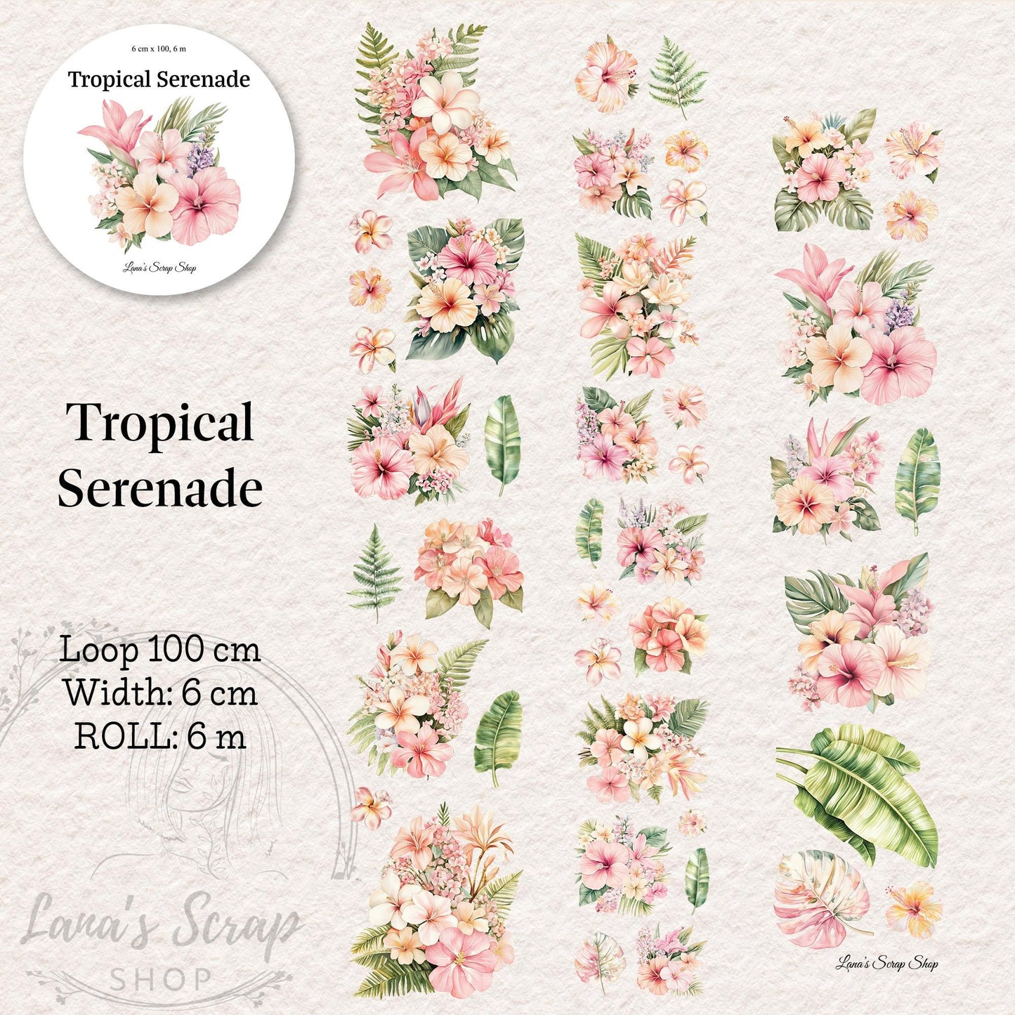 Tropical Serenade - PET Tape | Scrapbooking & Journaling