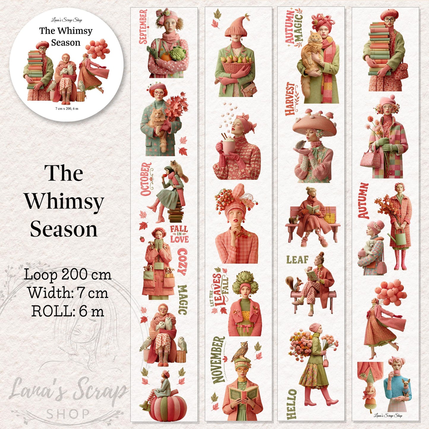 The Whimsy Season - PET Tape | Scrapbooking & Journaling Supplies