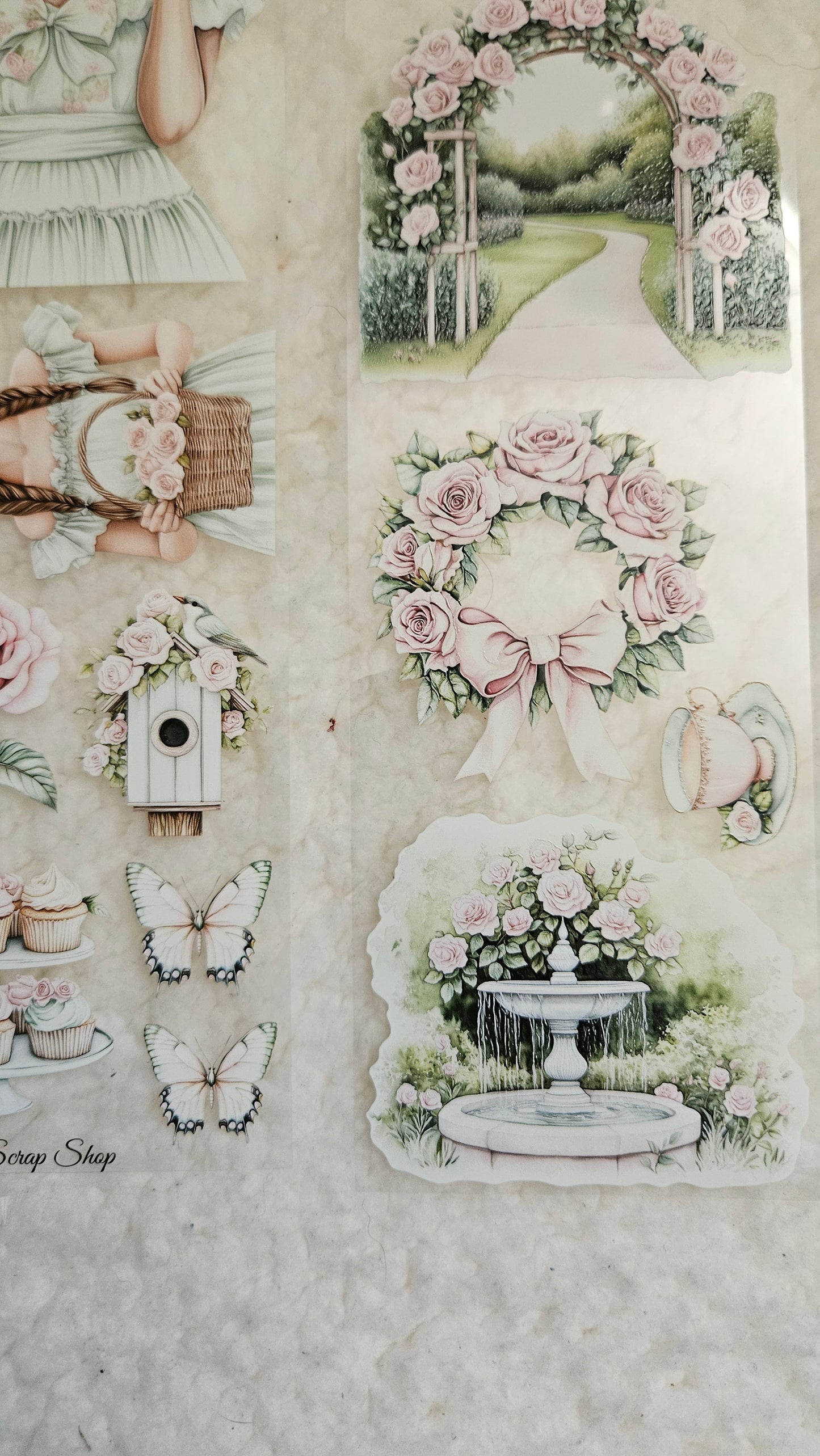 Garden Tea, Crystal Ink, PET TAPE, 7 cm wide