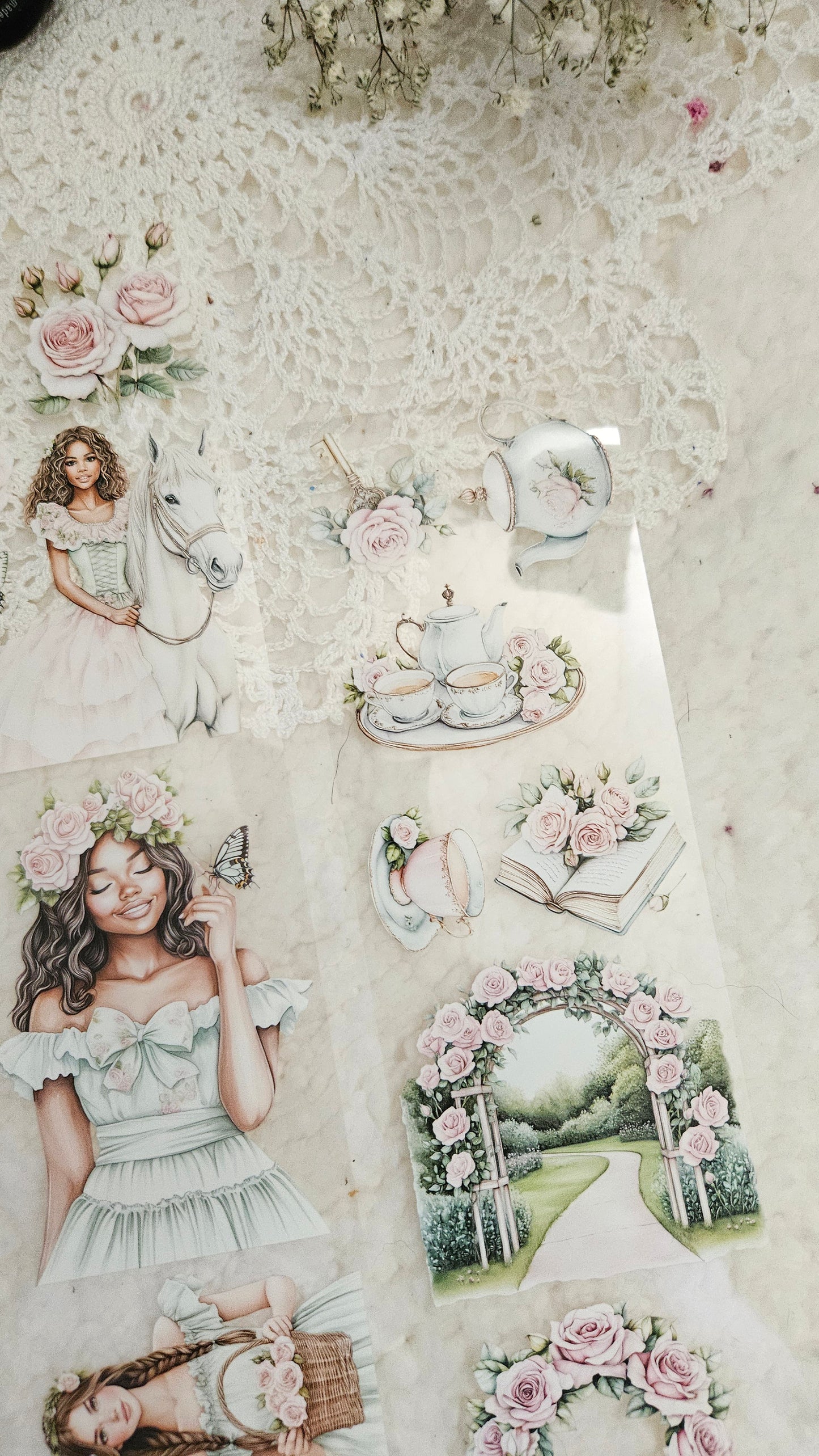 Garden Tea, Crystal Ink, PET TAPE, 7 cm wide