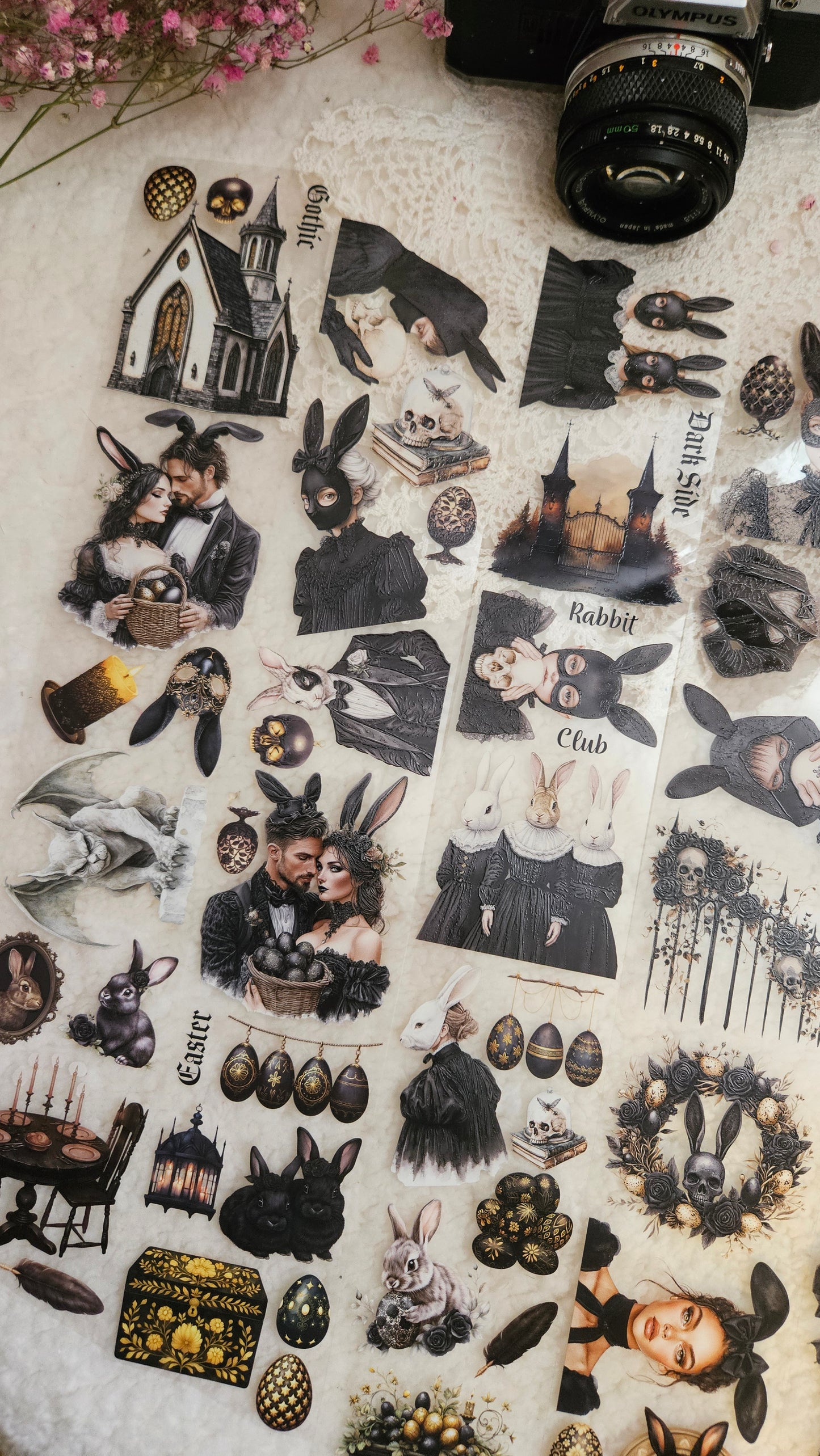 Onyx Easter, Crystal Ink, PET TAPE, 7 cm wide