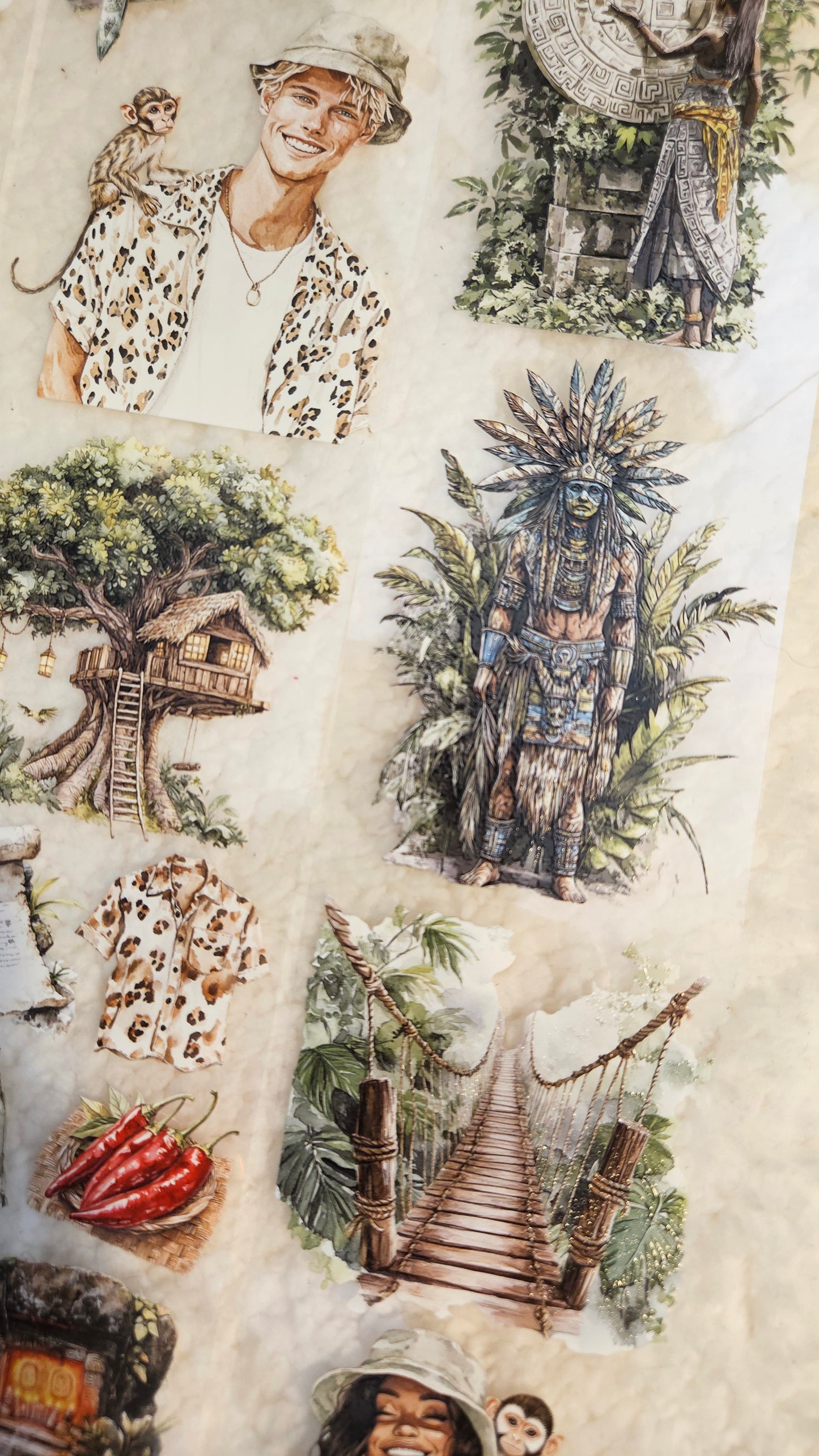 Jungle Treasure, Crystal Ink, PET TAPE, 7 cm wide