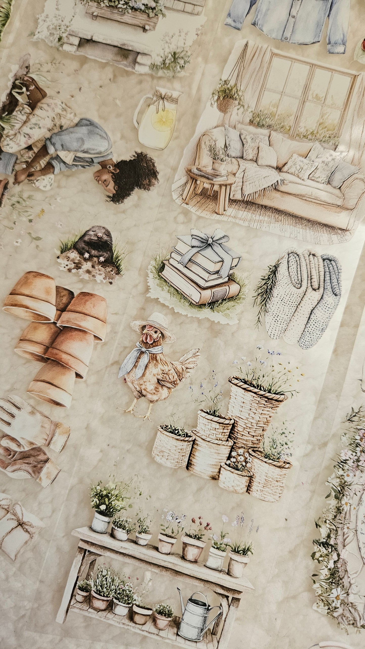 Gardening Theraphy, Crystal Ink, PET TAPE, 7 cm wide