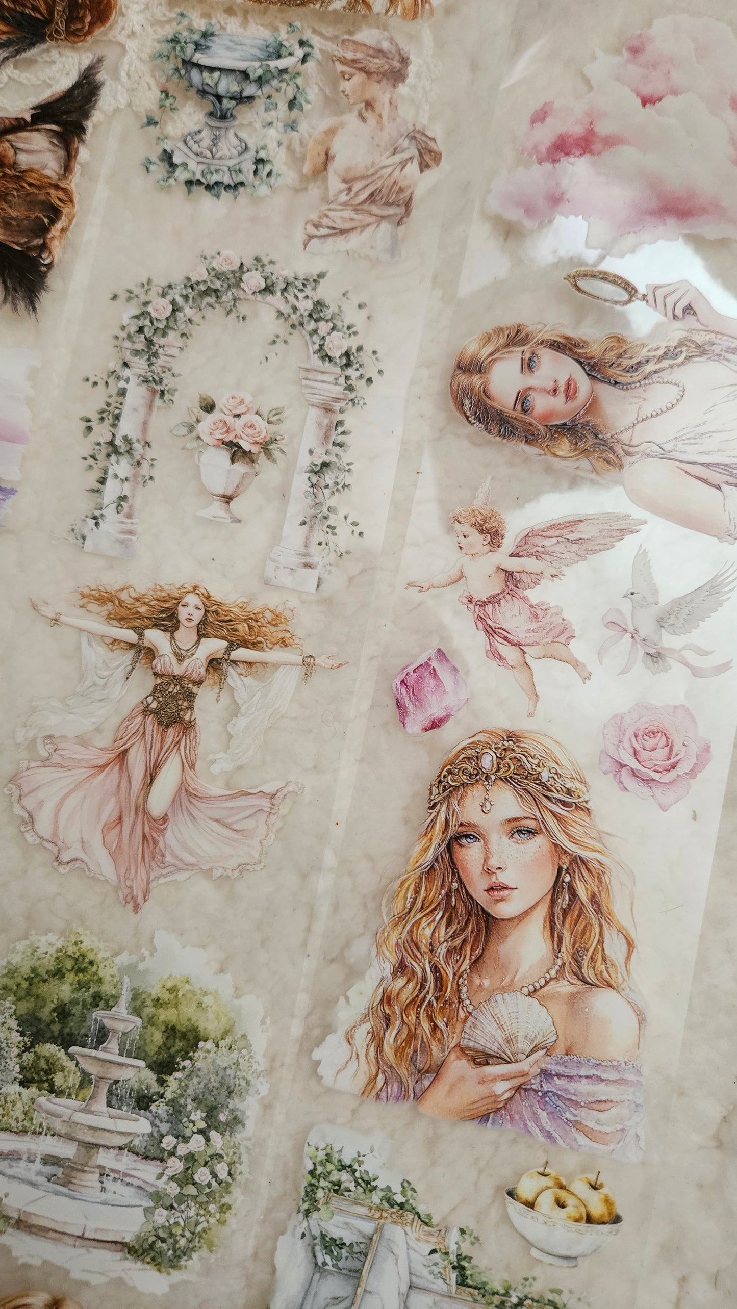 Freyja and Aphrodite, Crystal Ink, PET TAPE, 7 cm wide