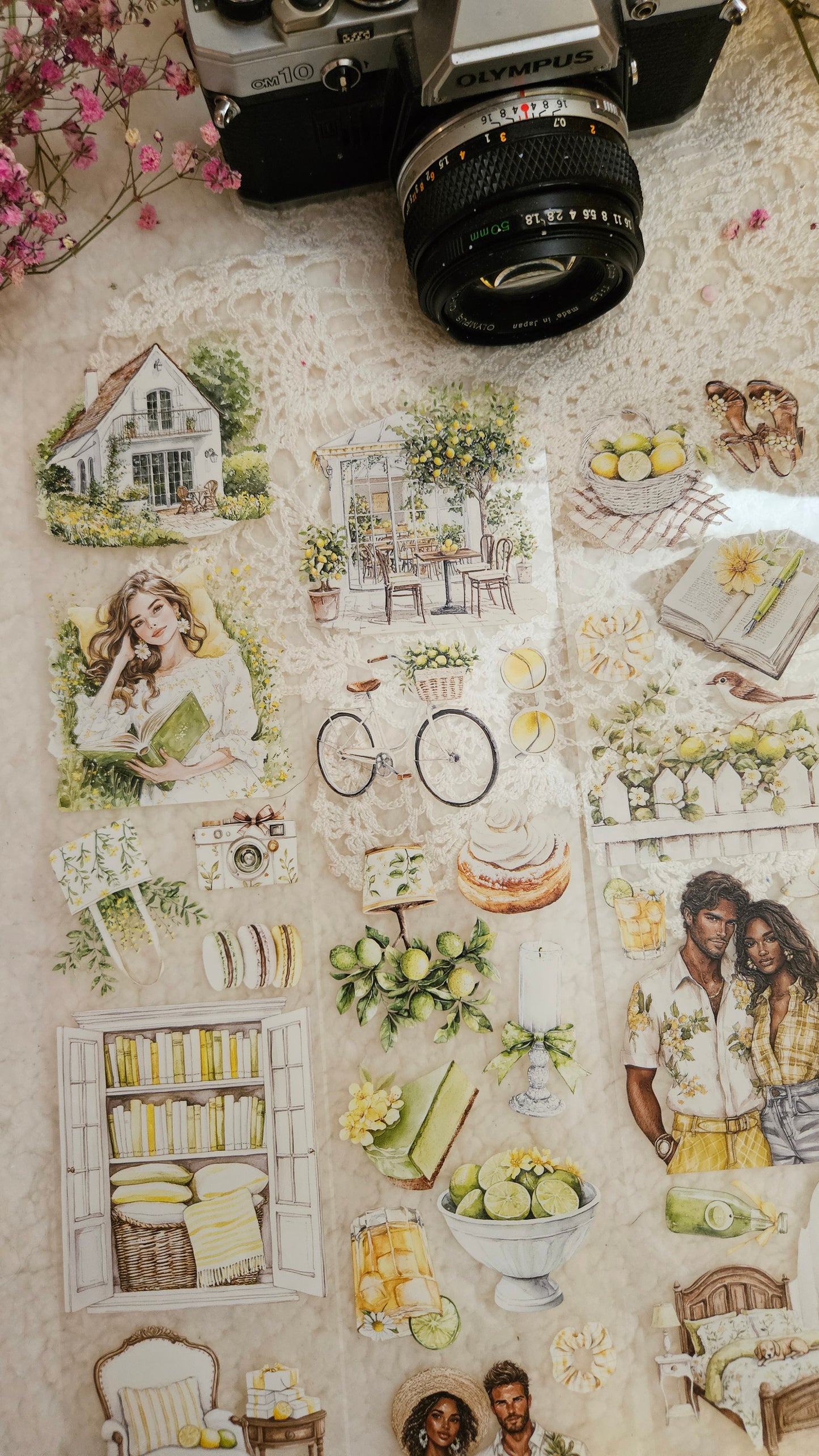 Lemon's Fresh, Crystal Ink, PET TAPE, 7 cm wide