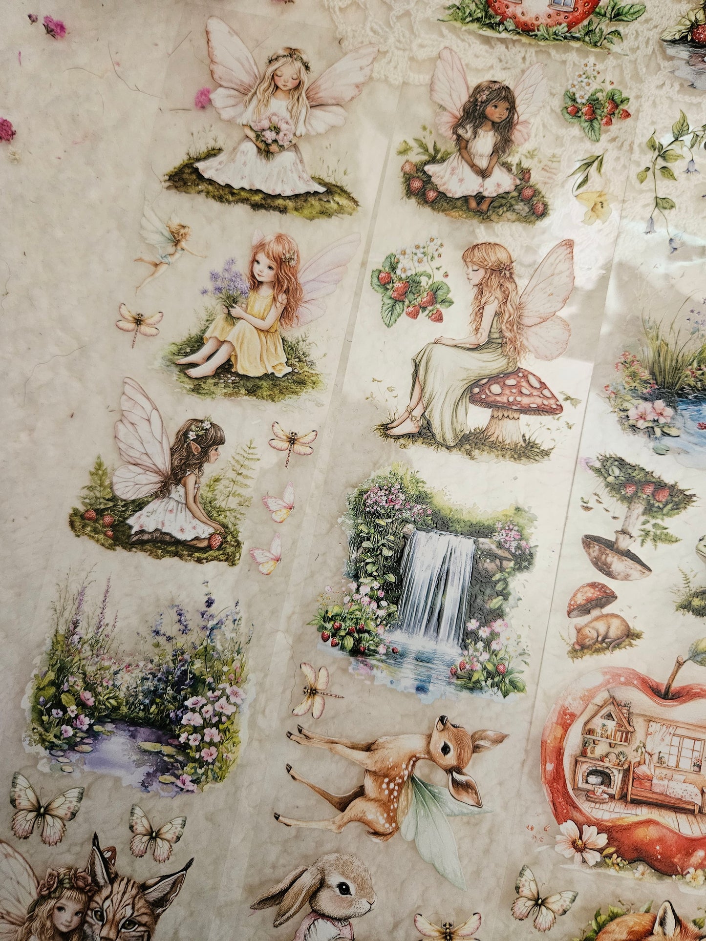 Summer Fairies, Crystal Ink, PET TAPE, 7 cm wide
