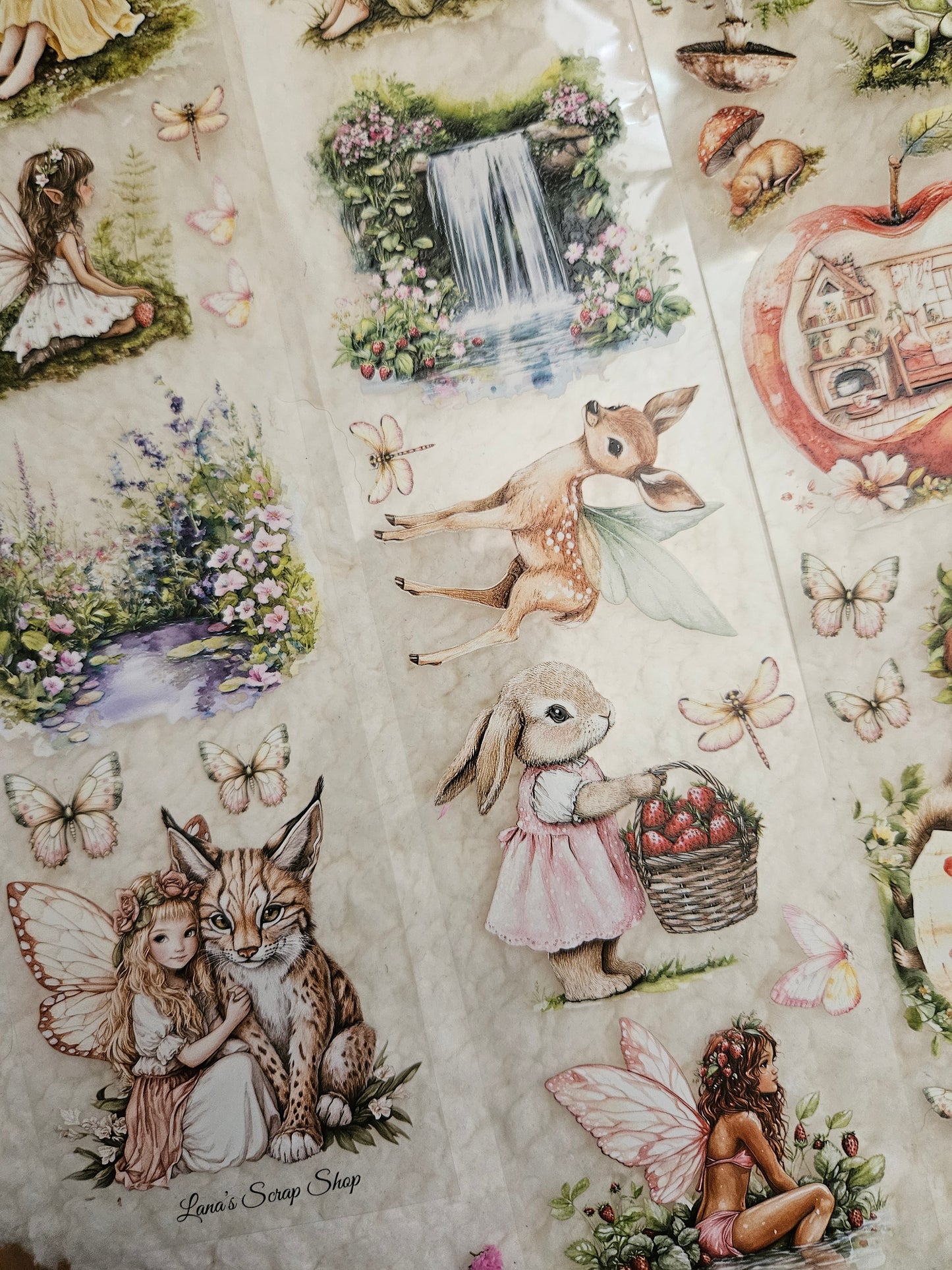 Summer Fairies, Crystal Ink, PET TAPE, 7 cm wide