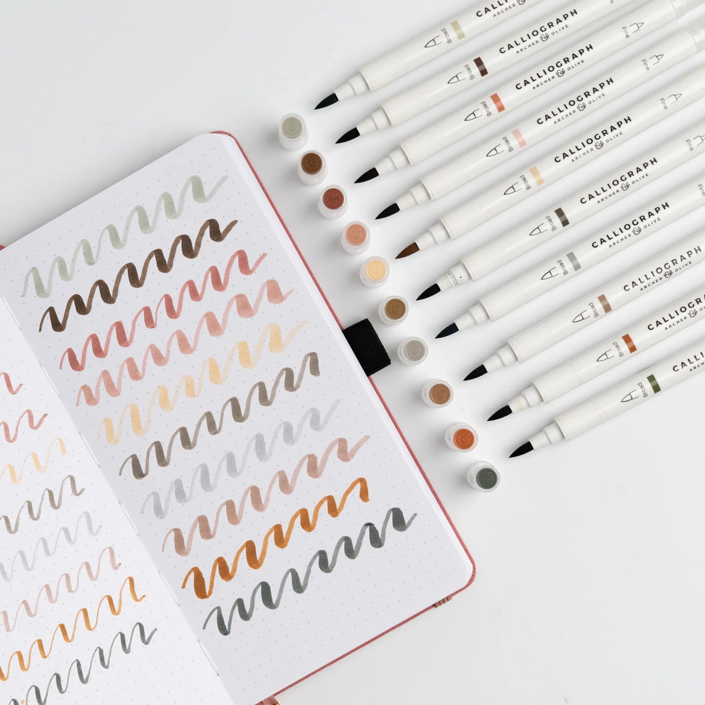 Quiet Corners | Set of 10 Calliograph Pens