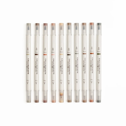 Quiet Corners | Set of 10 Calliograph Pens
