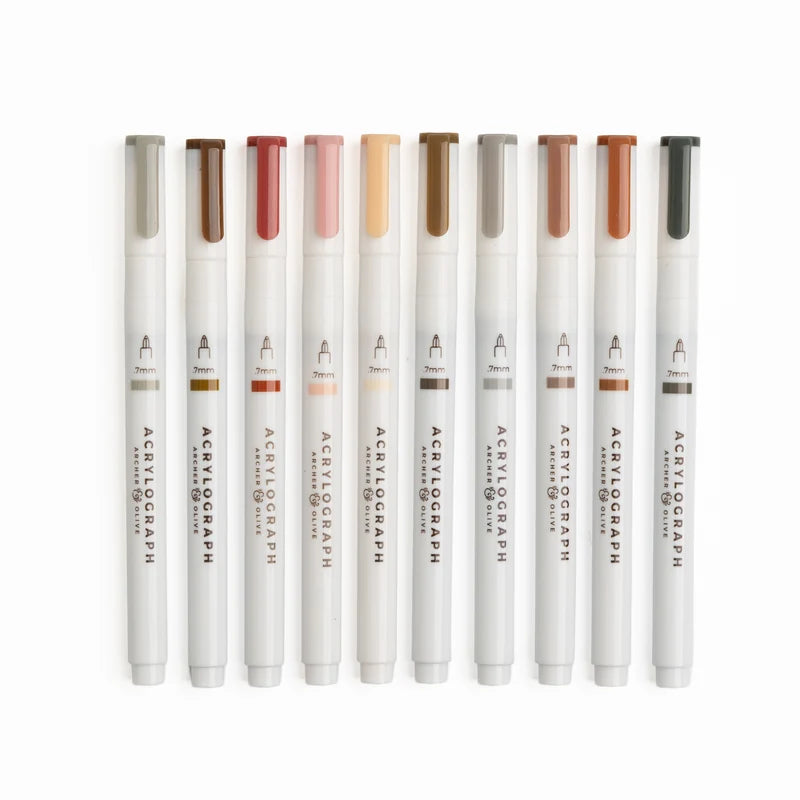 Quiet Corners Acrylograph Pens | Set of 10