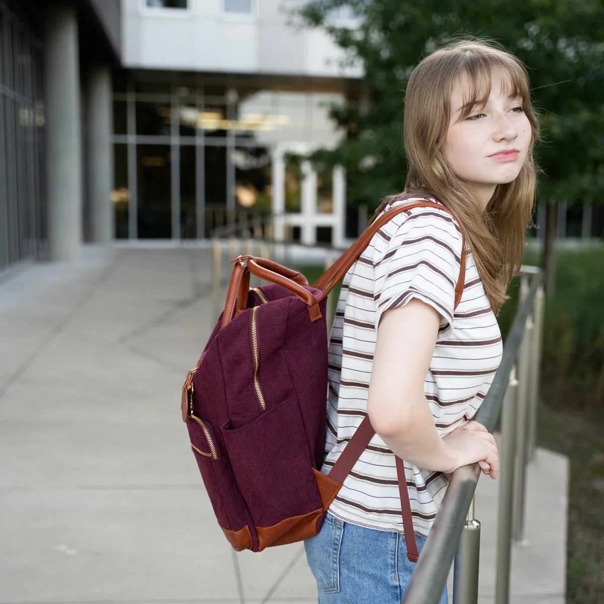 Quiet Corners Backpack | Maroon