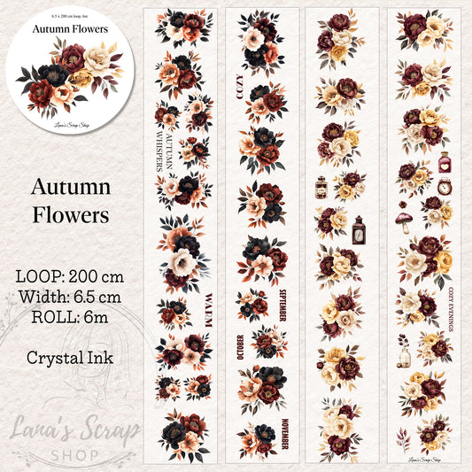 Autumn Flowers - Floral PET Tape