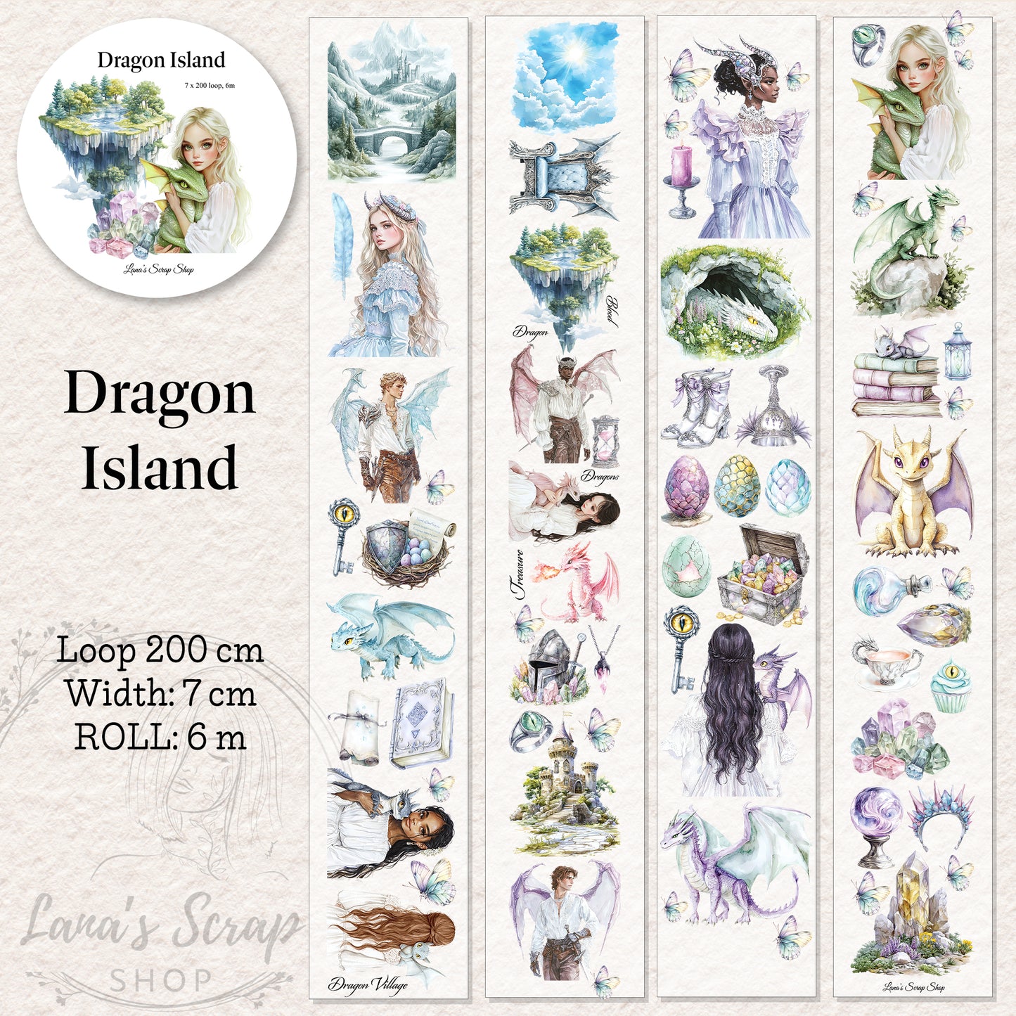 Dragon Island - PET Tape